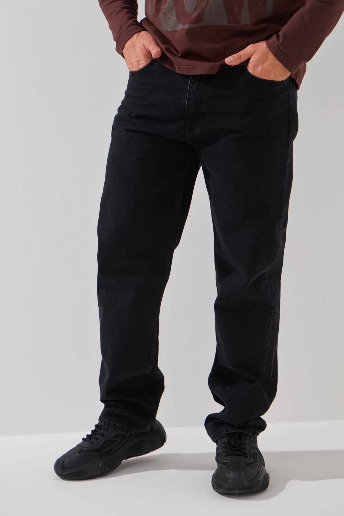 Джинсы Regular fit мужские LAWA MBC02363 30 Черный  Фото №0