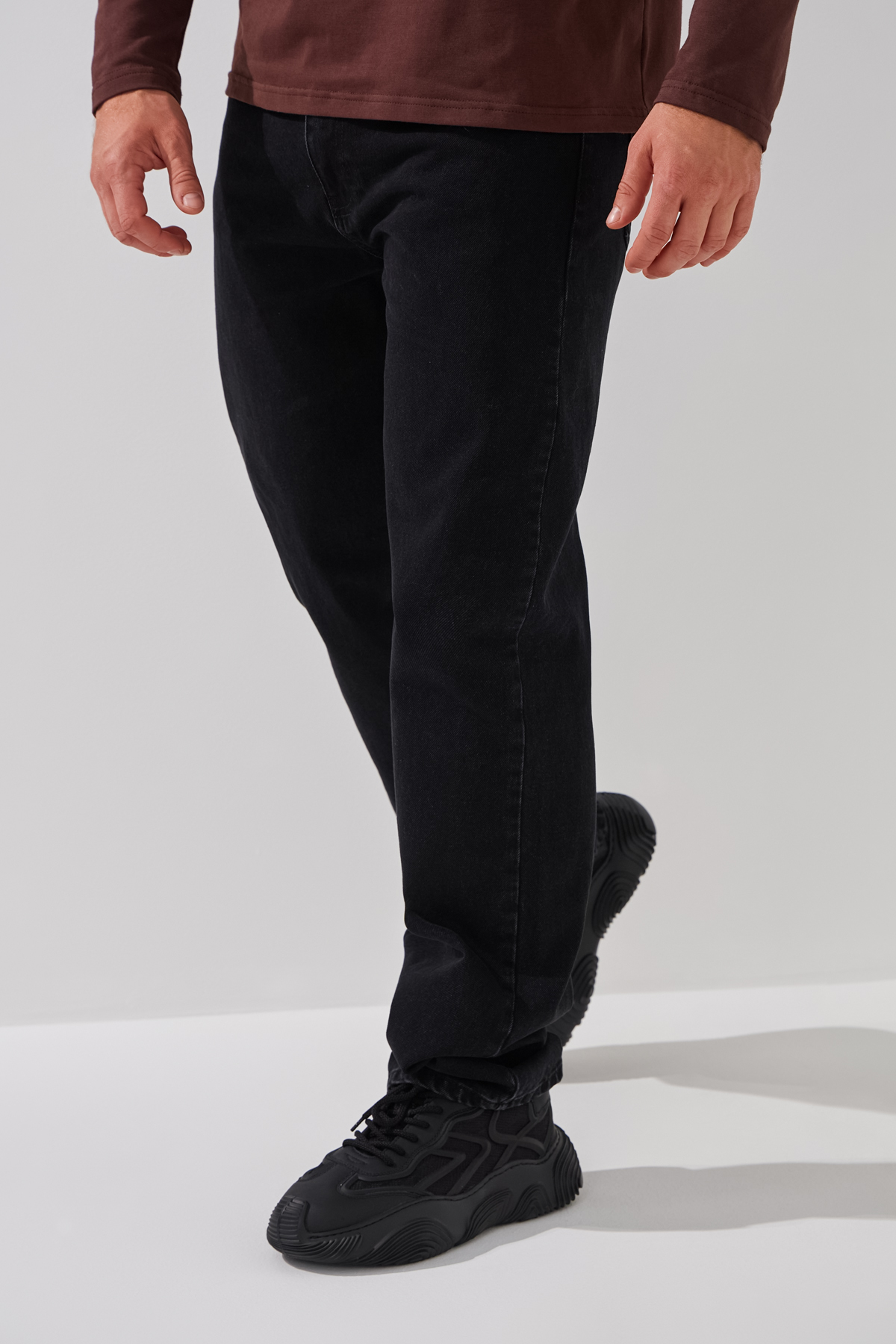 Джинсы Regular fit мужские LAWA MBC02363 30 Черный  Фото №2
