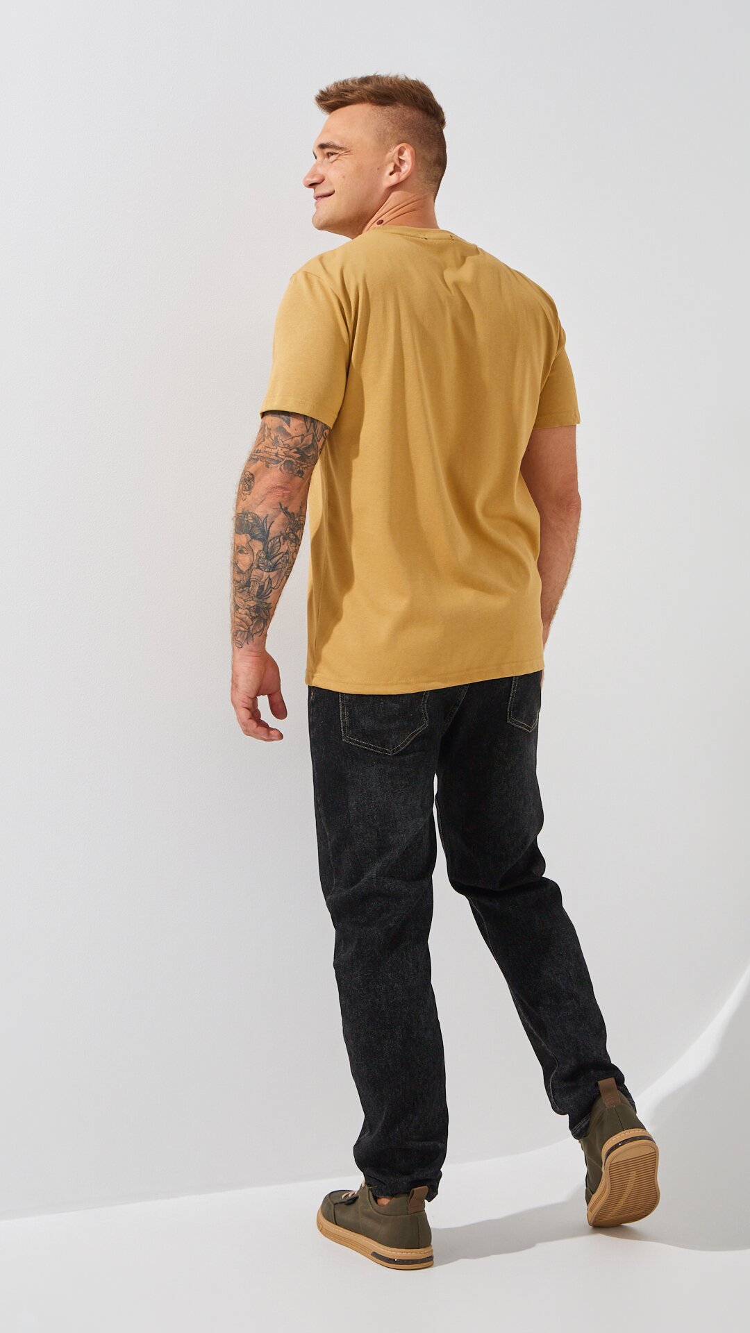 Купити Джинси Slim Fit чоловічі 2221 30 Чорний Артикул: 2000999191244 Фото повноекранне №5