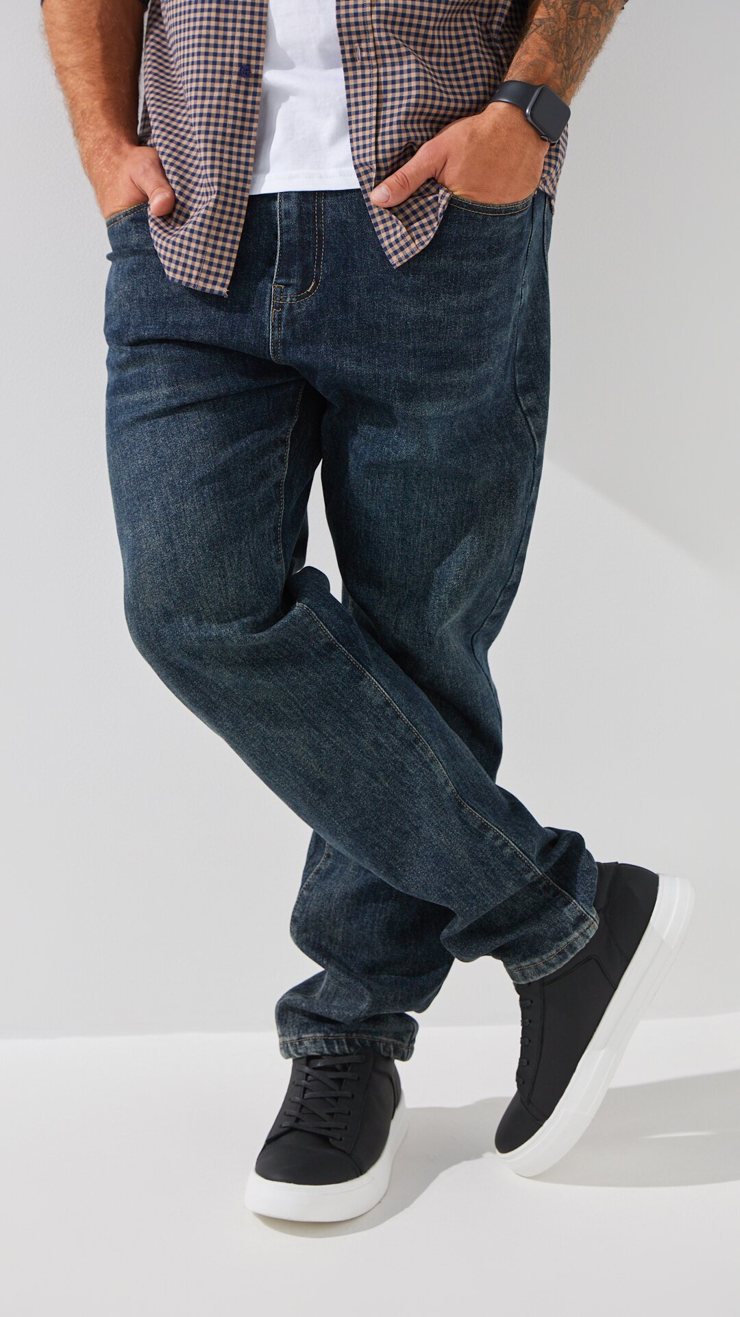 Джинсы Slim Fit мужские 2226 38 Синий  Фото №1