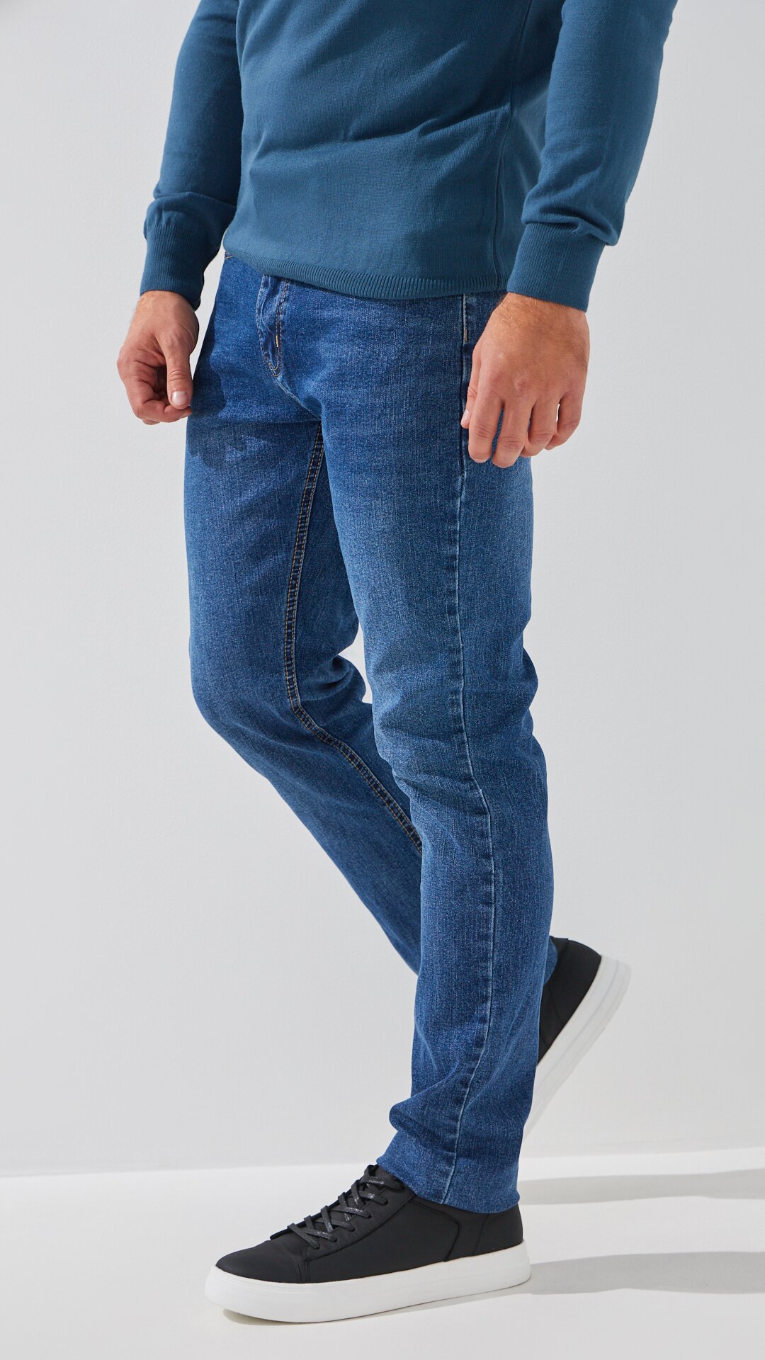Купити Джинси Slim Fit чоловічі  LTB1001 32 Синій Артикул: 2000999193583 Фото повноекранне №3