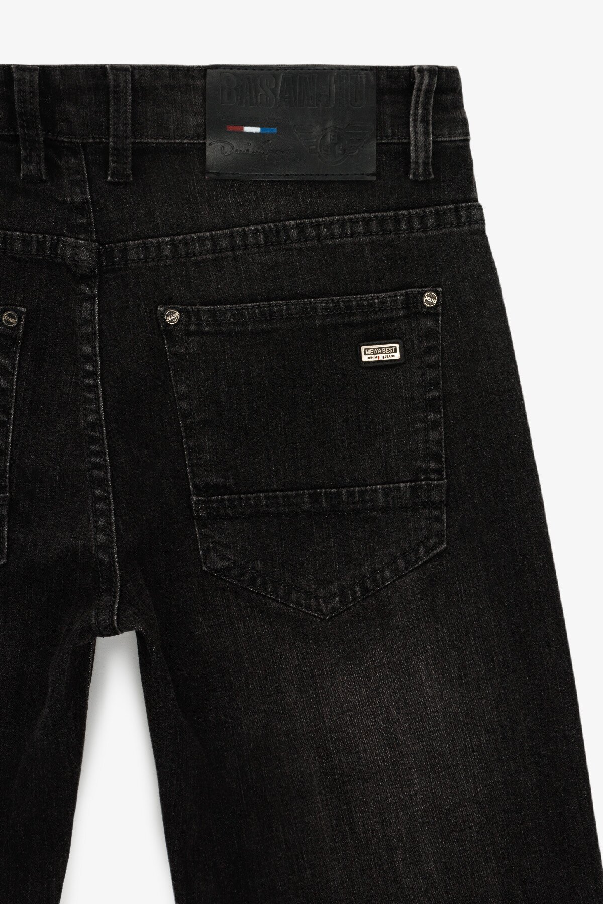 Джинси Slim Fit чоловічі W008-5 29 Темно-сірий  Фото №8