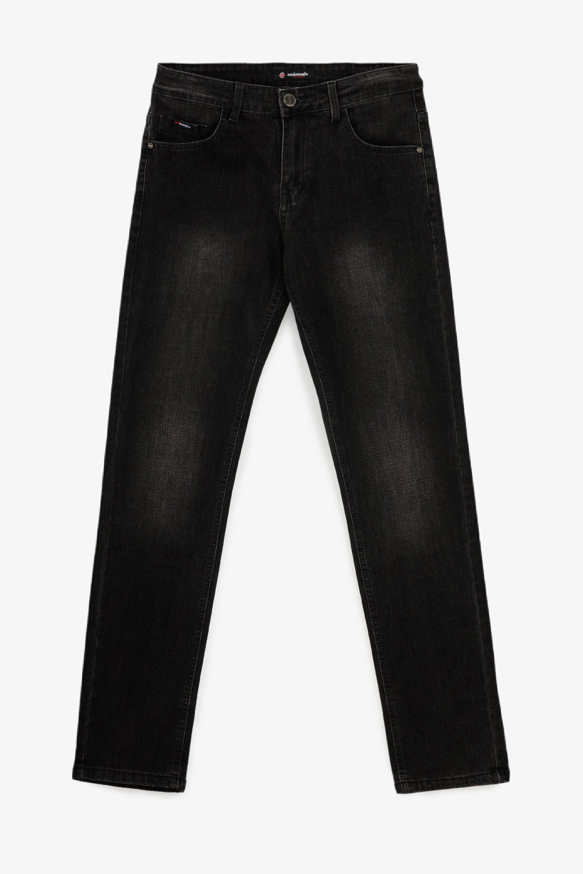 Джинси Slim Fit чоловічі W008-5 29 Темно-сірий  Фото №5