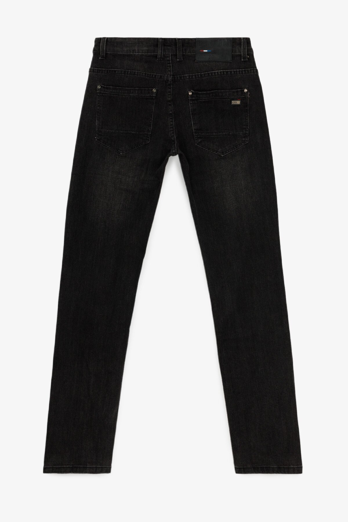Джинси Slim Fit чоловічі W008-6 29 Темно-сірий  Фото №7