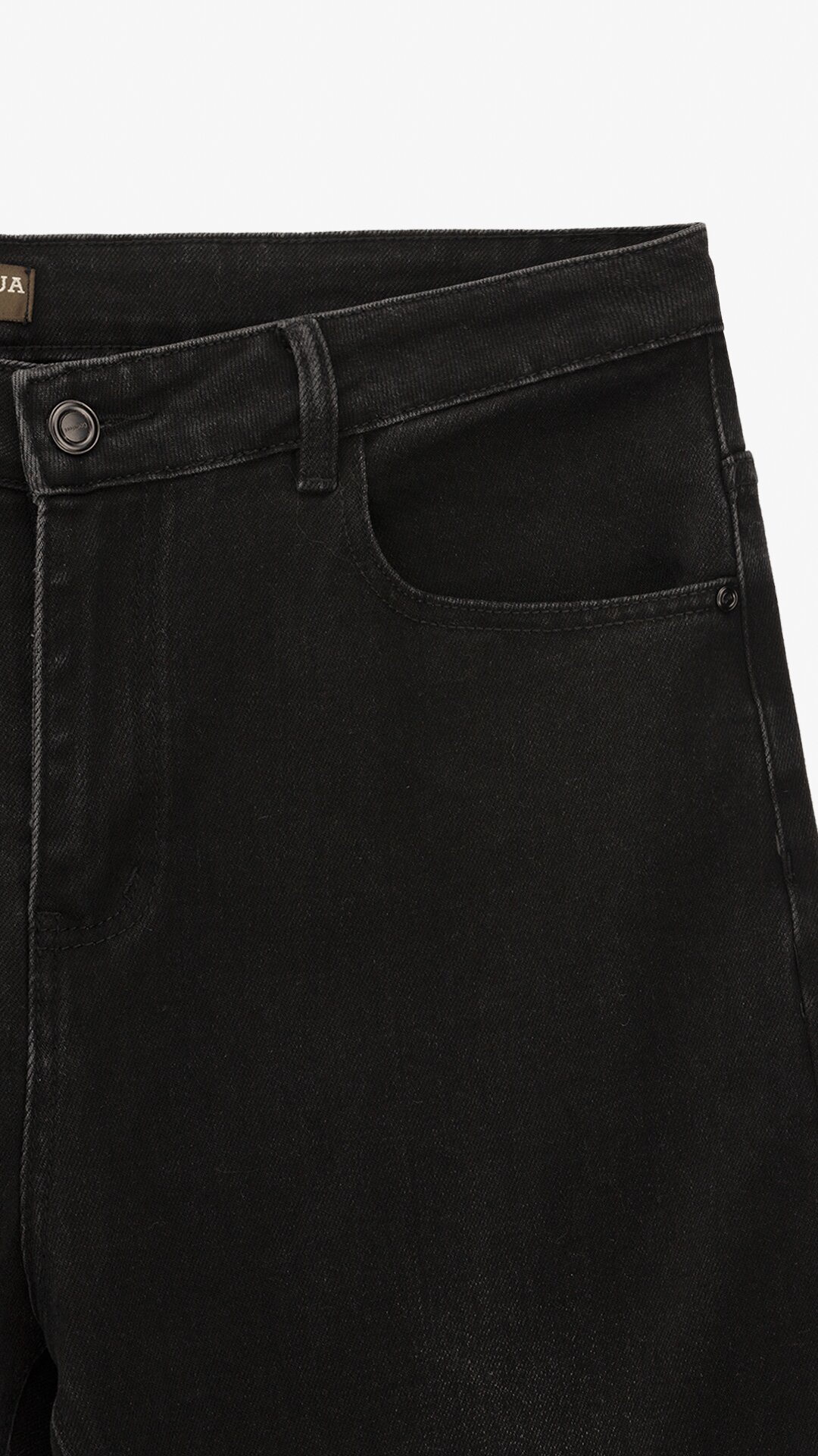Купити Джинси Slim Fit однотонні чоловічі GENUA 2226 32 Чорний Артикул: 2000999385650 Фото повноекранне №7