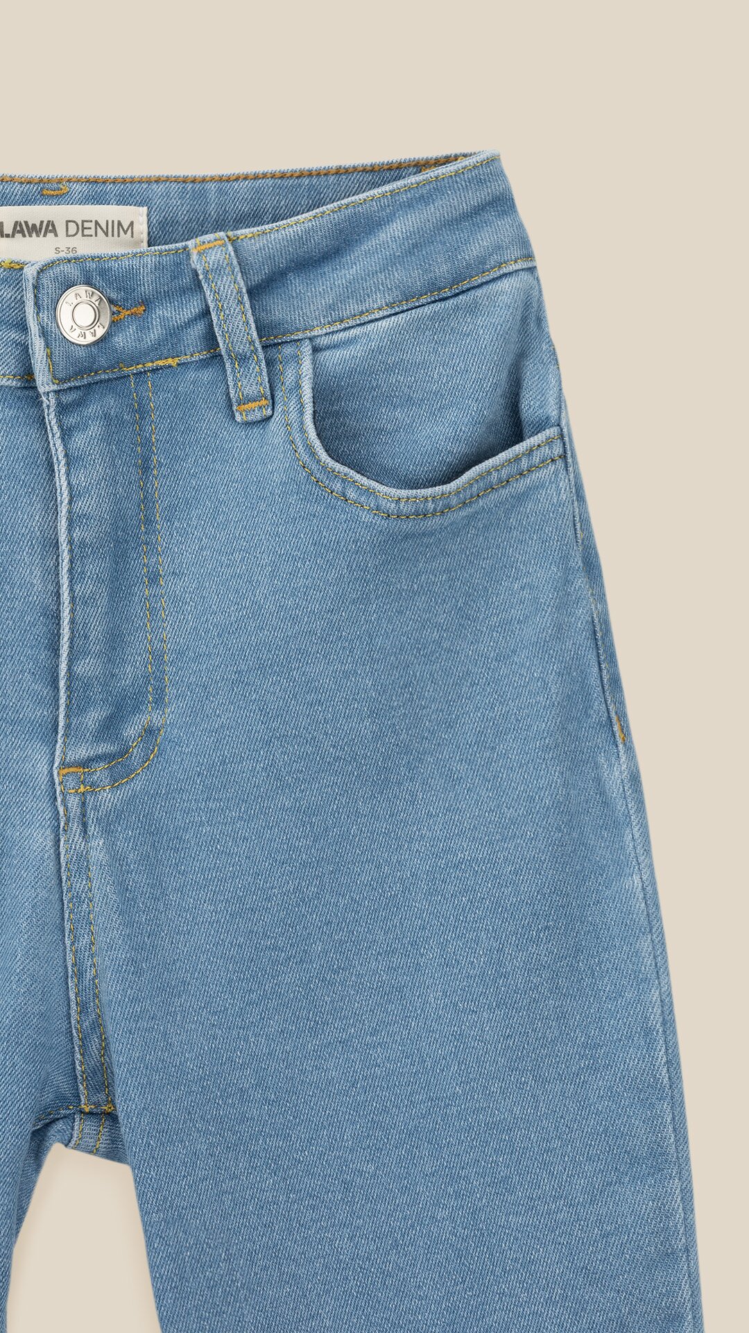 Купити Джинси Slim Fit жіночі LAWA WBC02413 40 Світло-синій Артикул: 2000999394287 Фото повноекранне №8