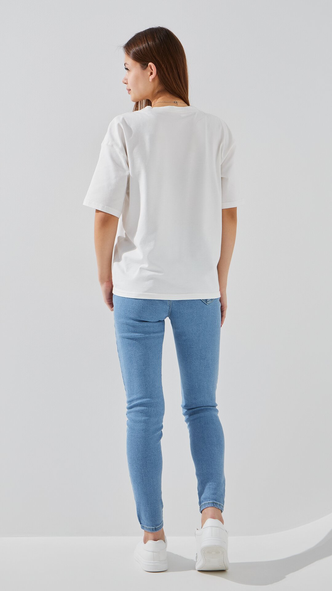Купити Джинси Slim Fit жіночі LAWA WBC02413 40 Світло-синій Артикул: 2000999394287 Фото повноекранне №5