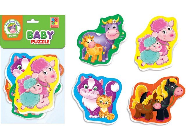 Бебі пазли Vladi Toys &quot;Мама та малюк&quot; VT1106-97 Різнокольоровий