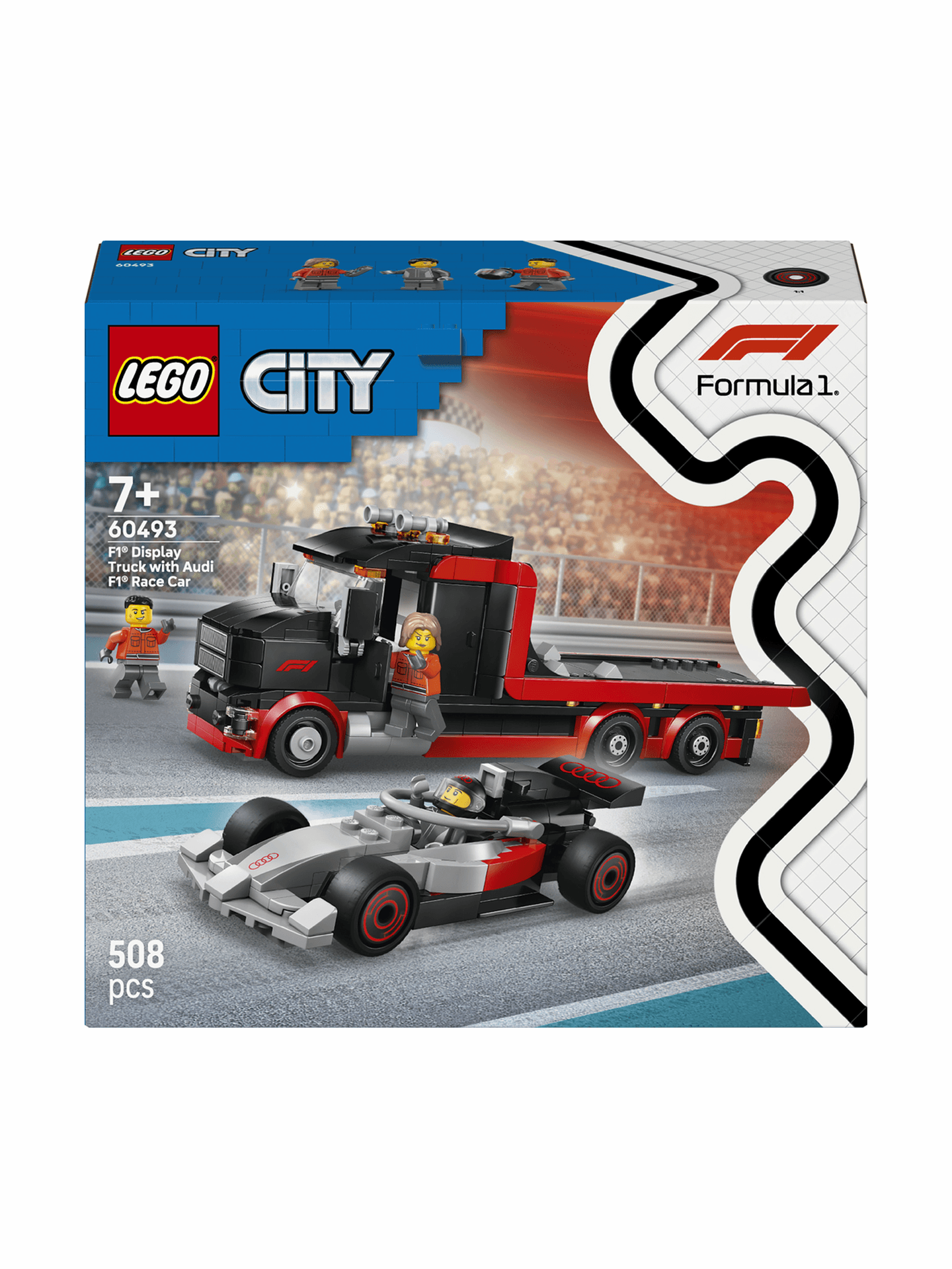 Купить Конструктор "Грузовик для демонстрации F1" LEGO 60493 Разноцветный Артикул: 5702018056844 Фото на весь экран №1