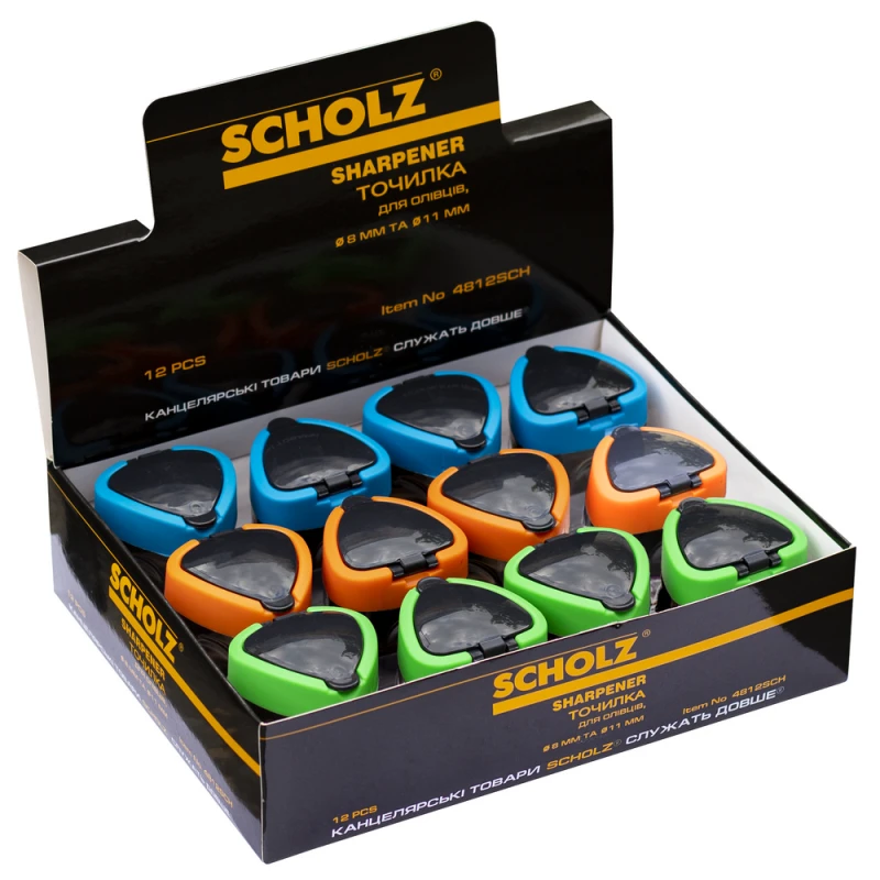 Купити Точилка SCHOLZ 4812SCH Різнокольоровий Артикул: 8591662481204 Фото повноекранне №2