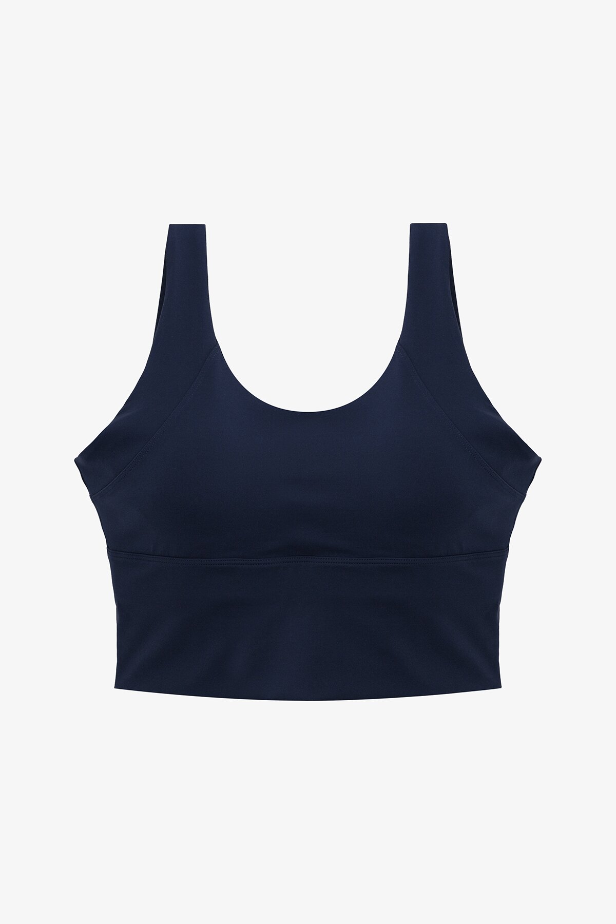 Фитнес топ однотонный женский 7017-K XL Темно-синий  Фото №0