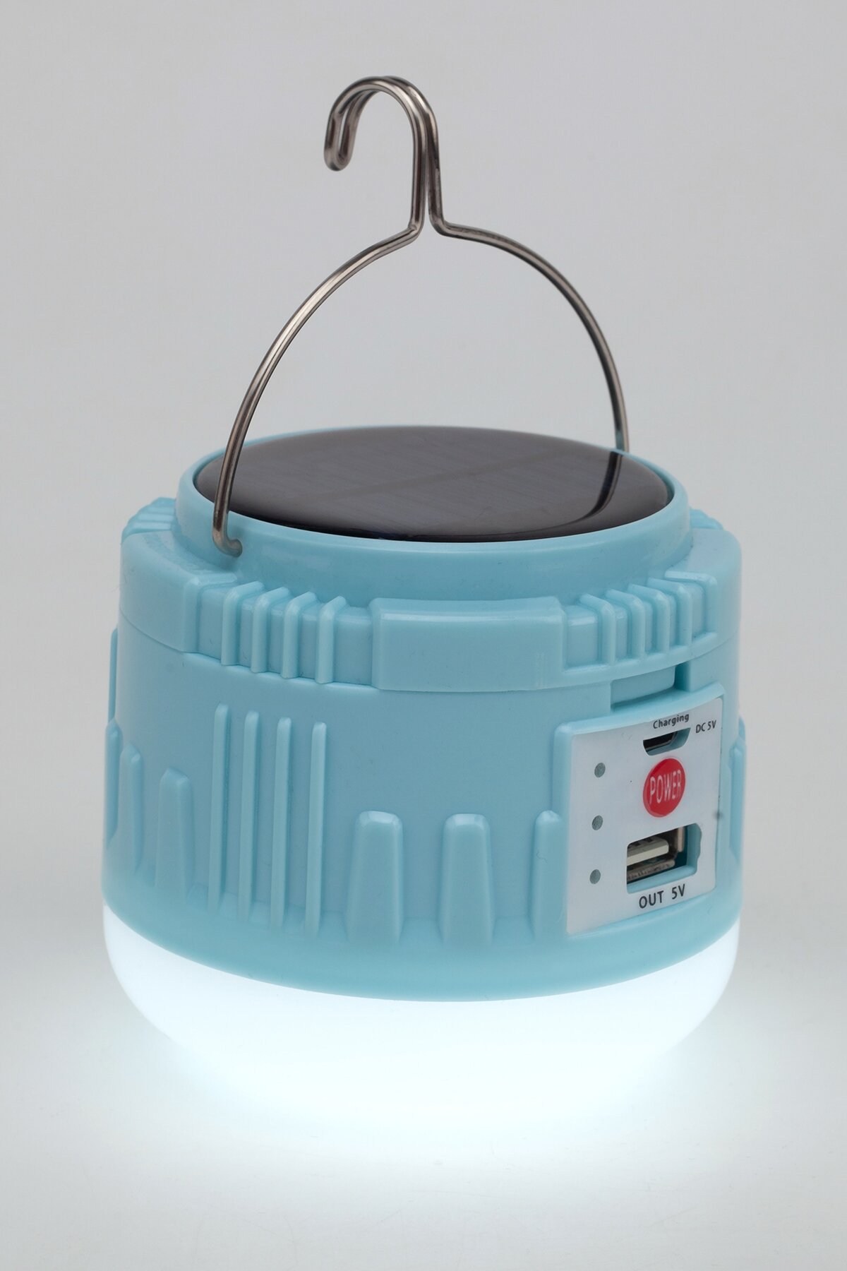 Ліхтарик кемпінговий на сонячній бат з POWERBANK CAMP LIGHT (2000989398189)  Фото №0