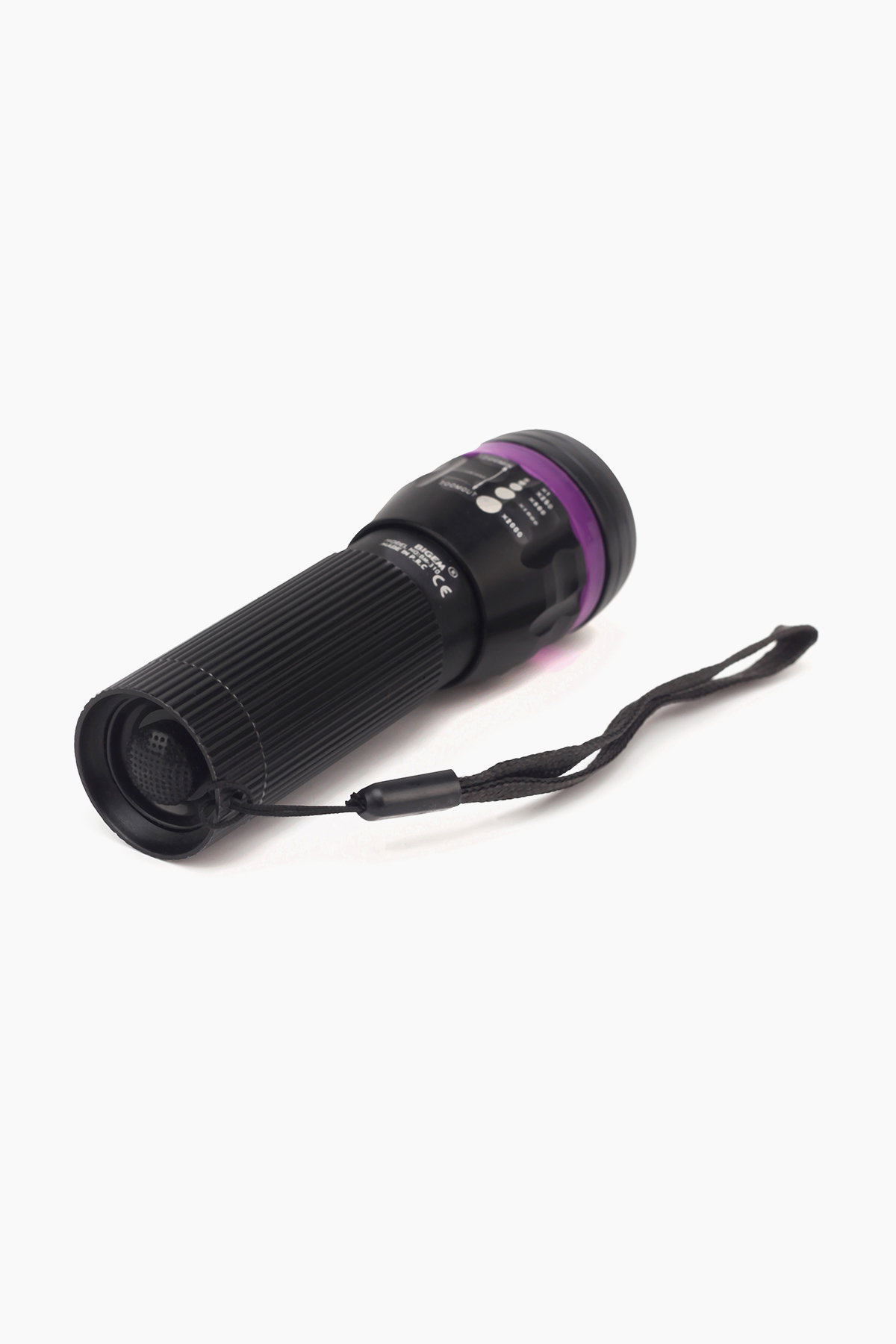 Ліхтарик ручний на батарейках ZOOM Фіолетовий Omer BM-310 (2000989456728)  Фото №2