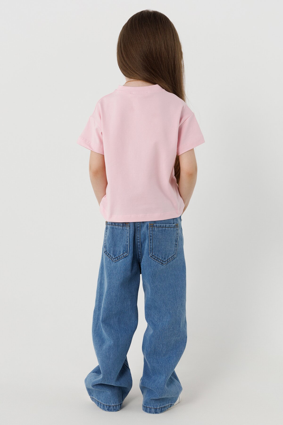 Футболка для девочки First Kids 0912 86 см Розовый (2000990439895S)  Фото №4