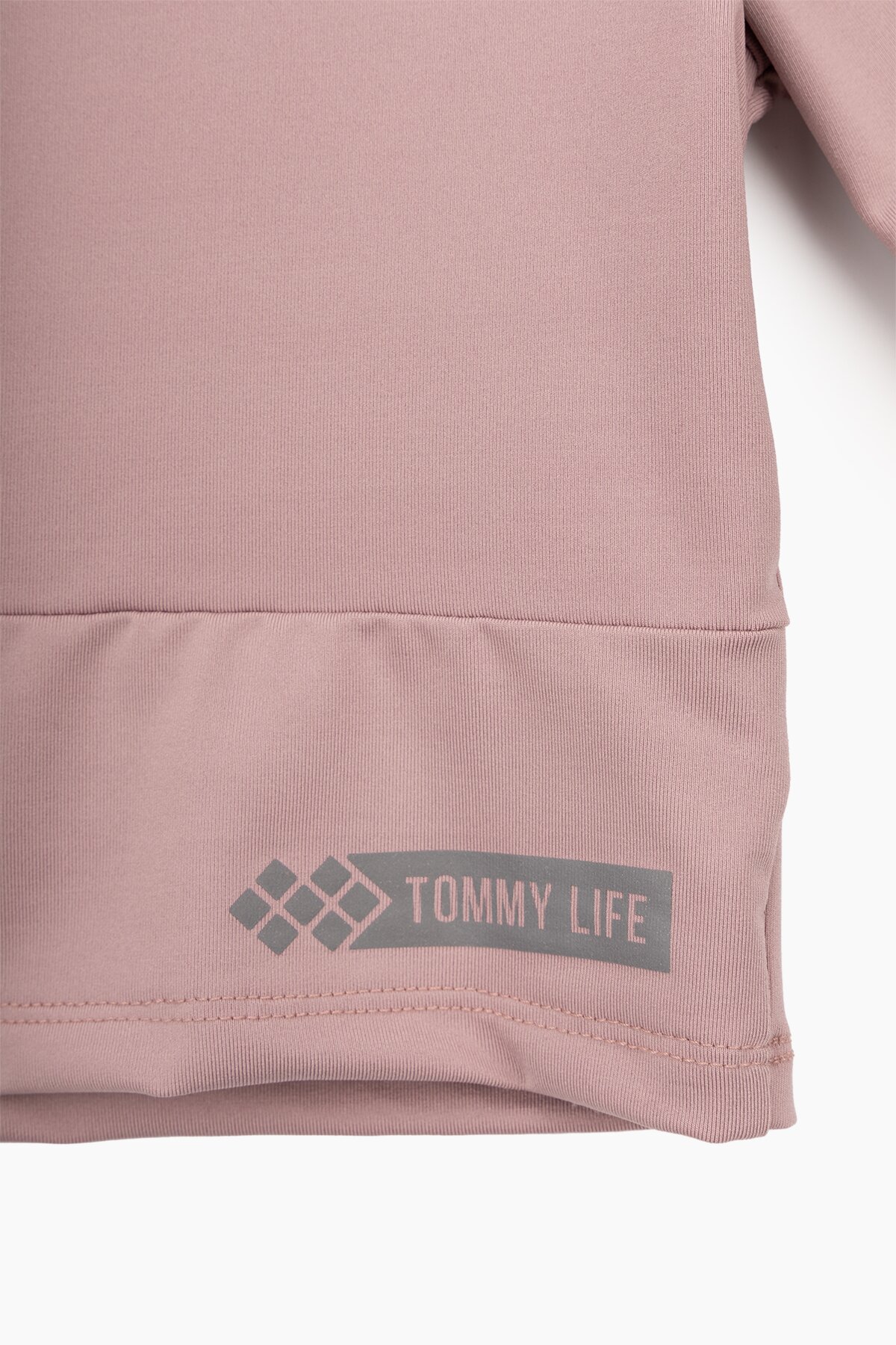 Футболка фитнес однотонная Tommy life 97265 M Пудровый (2000989754787A)  Фото №10