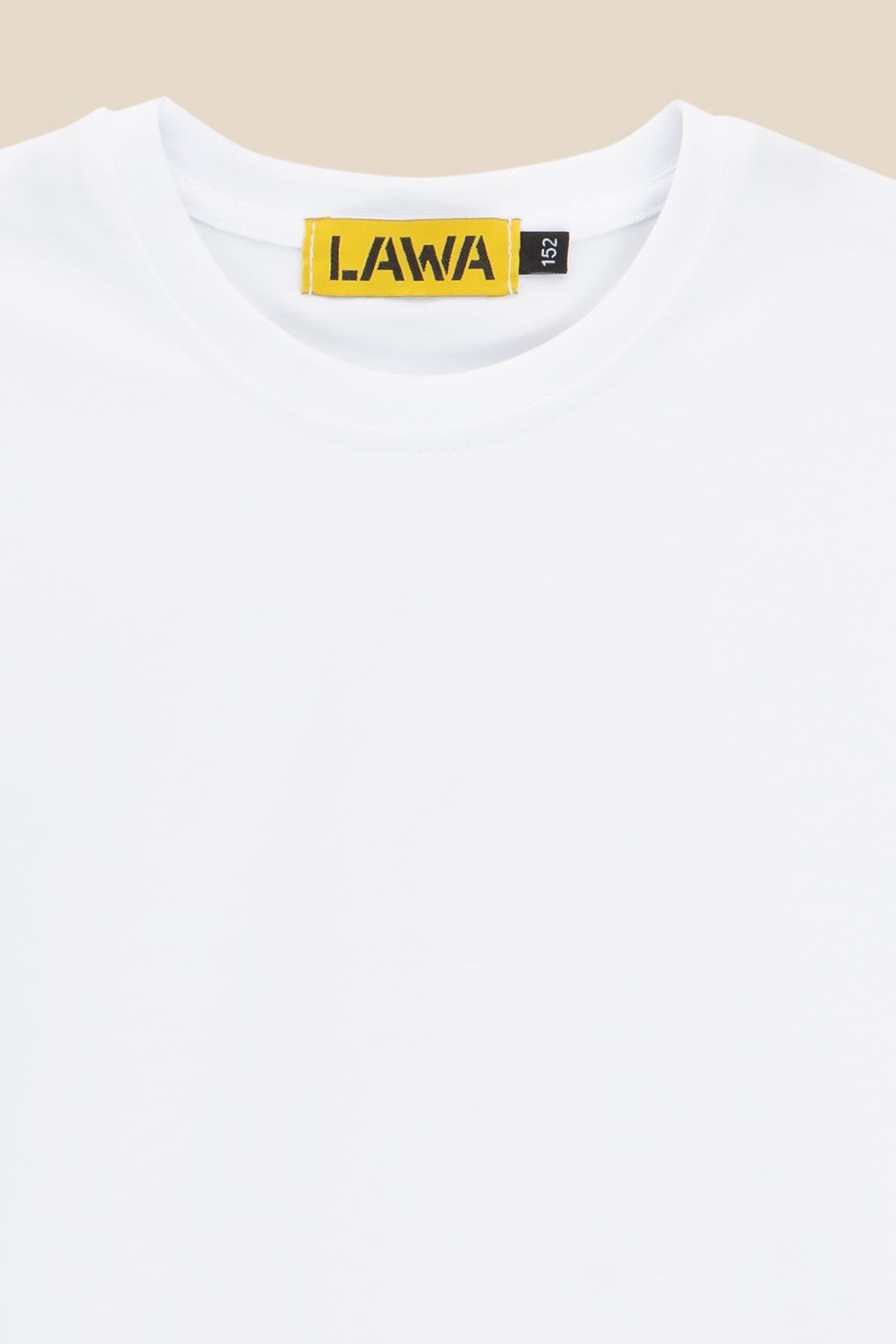 Футболка однотонна для дівчинки LAWA GBC02311 122 см Білий  Фото №2