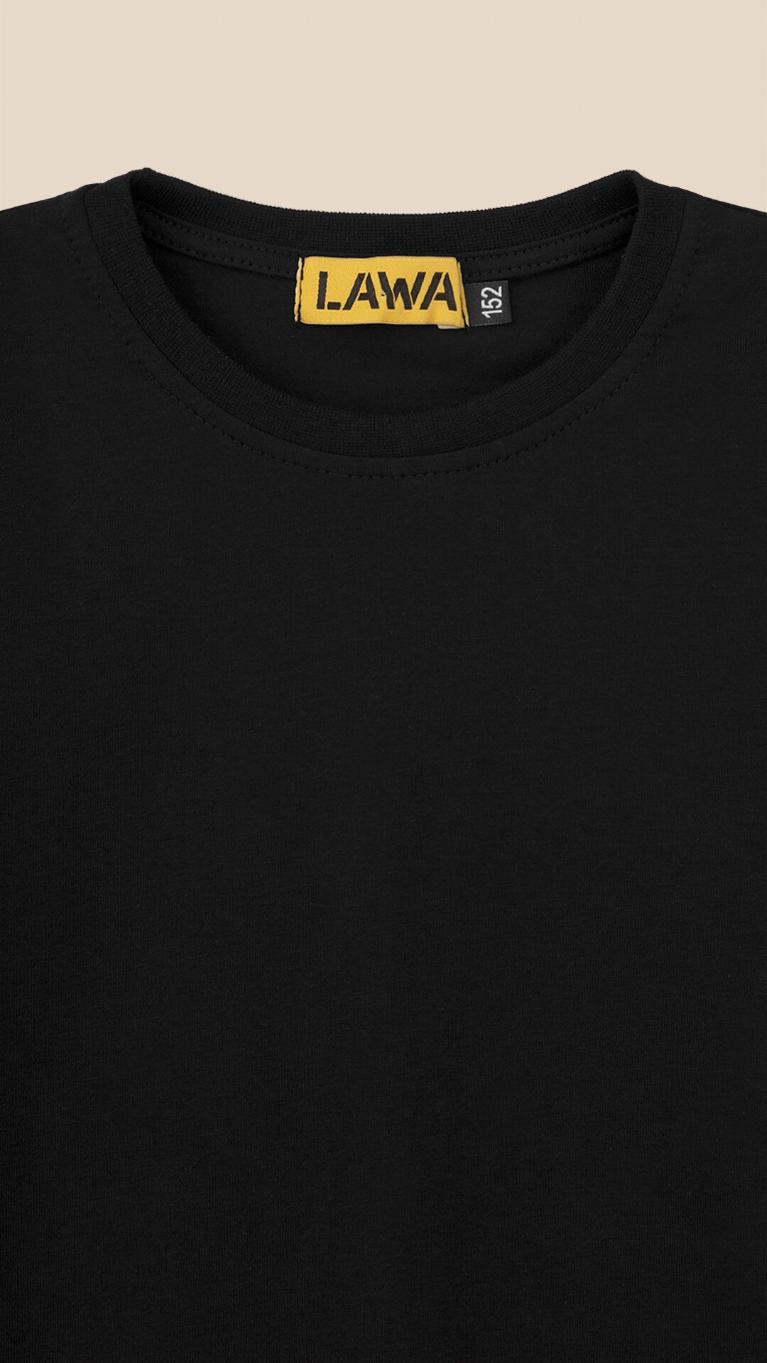 Футболка однотонна для дівчинки LAWA GBC02311 134 см Чорний  Фото №6