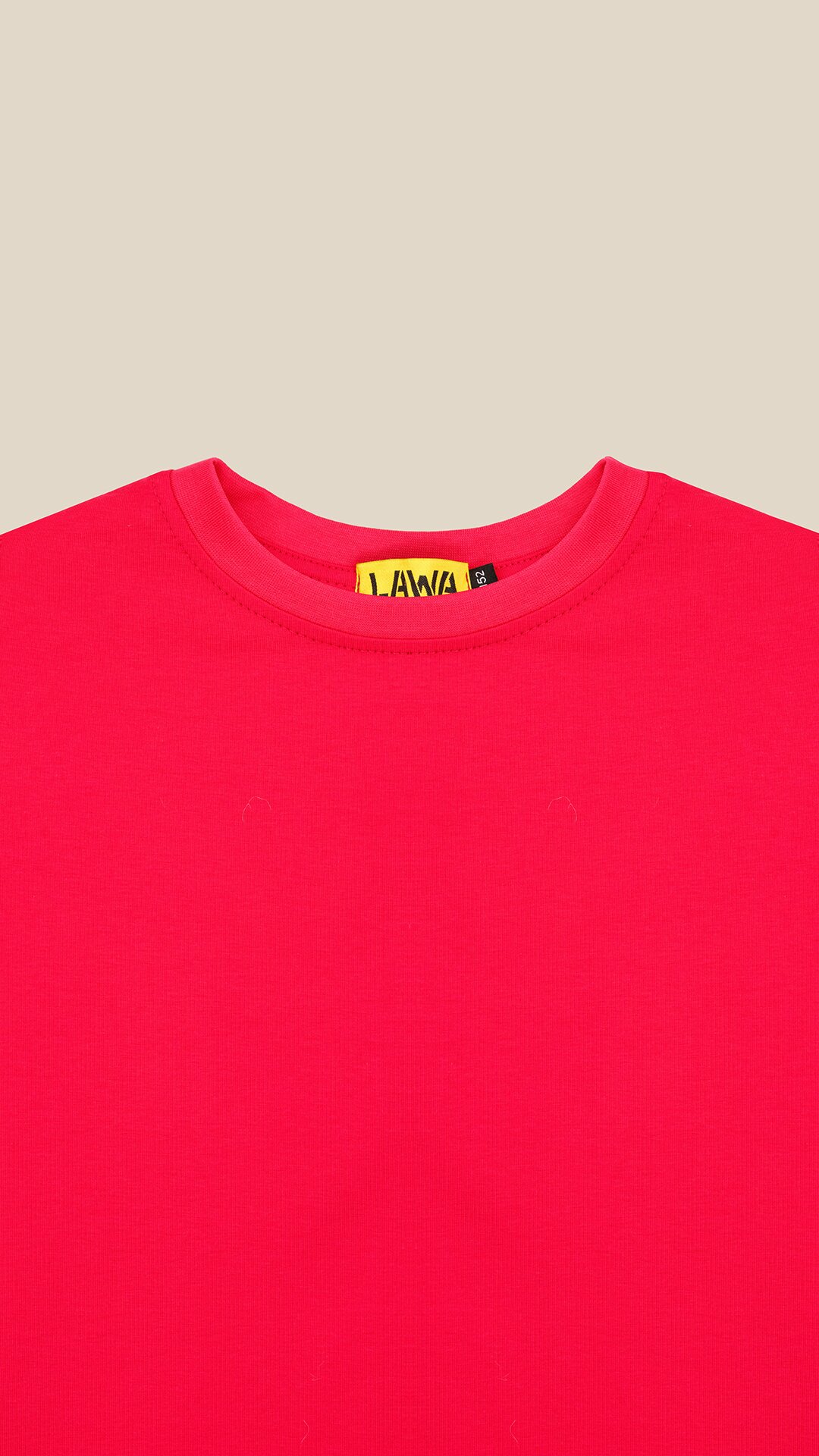 Футболка однотонная для девочки LAWA GBC02337 134 см Малиновый  Фото №6