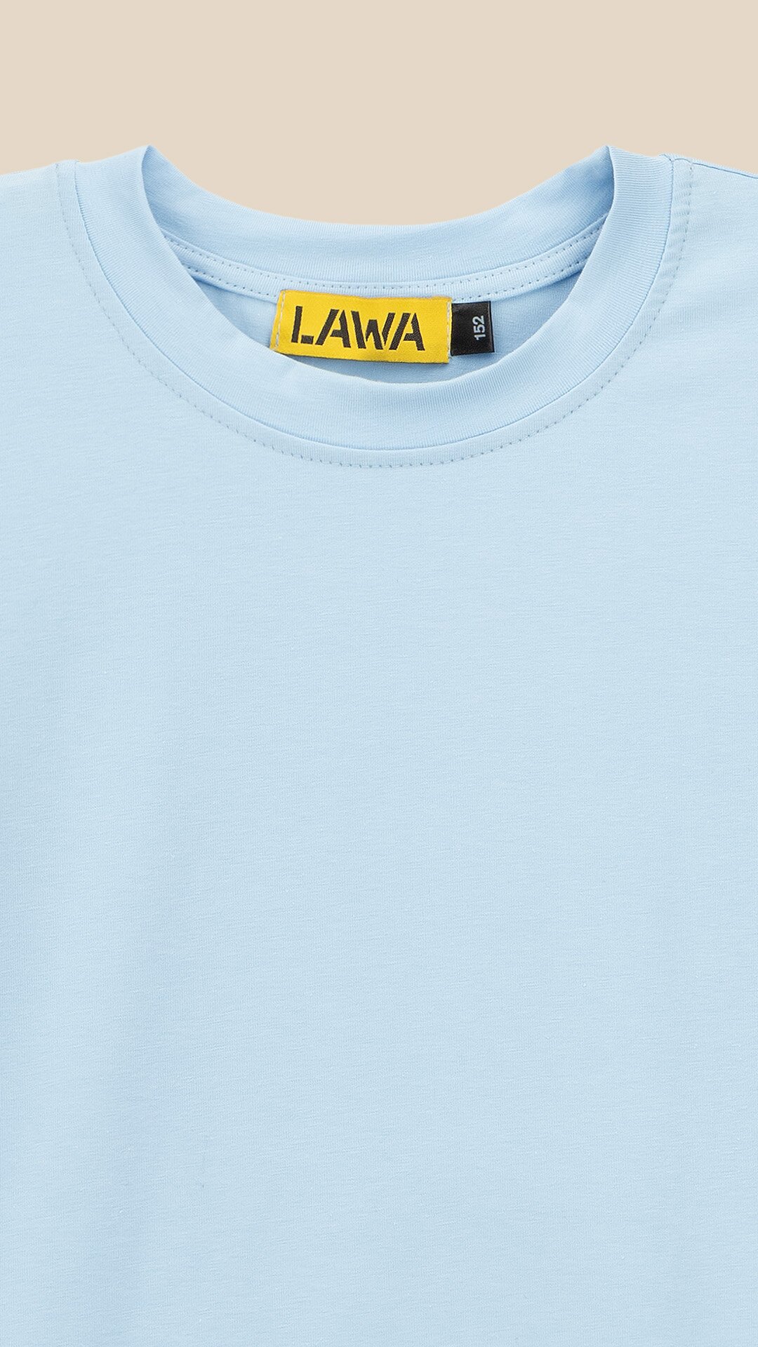 Футболка однотонна для дівчинки LAWA GBC02341 134 см Блакитний  Фото №7