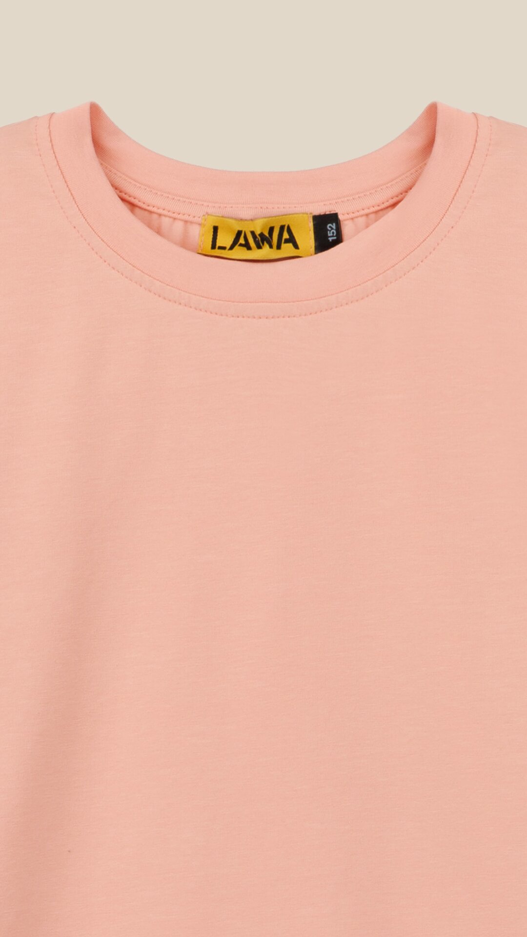 Футболка однотонна для дівчинки LAWA GBC02341 134 см Пудровий  Фото №7