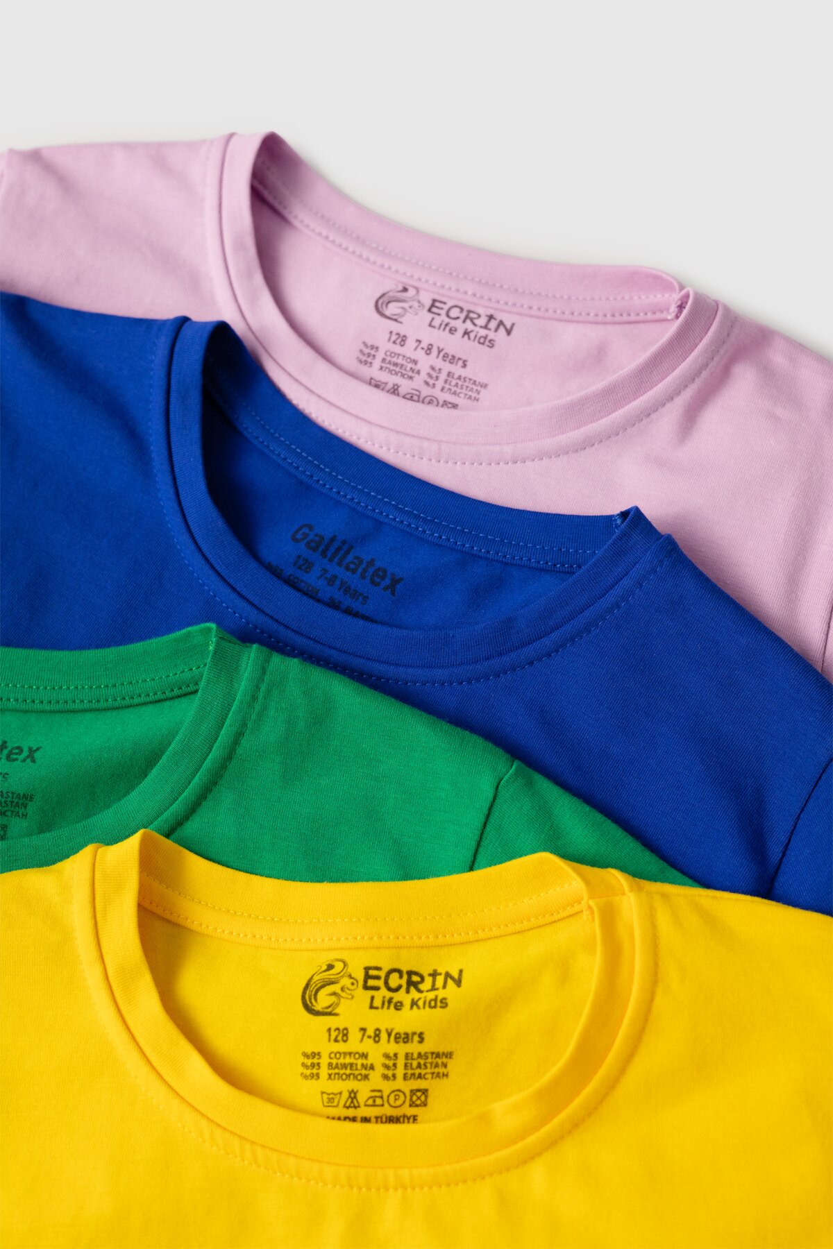 Футболка однотонна дитяча Ecrin 116140 116 см Електрік (2000990180438A)  Фото №24