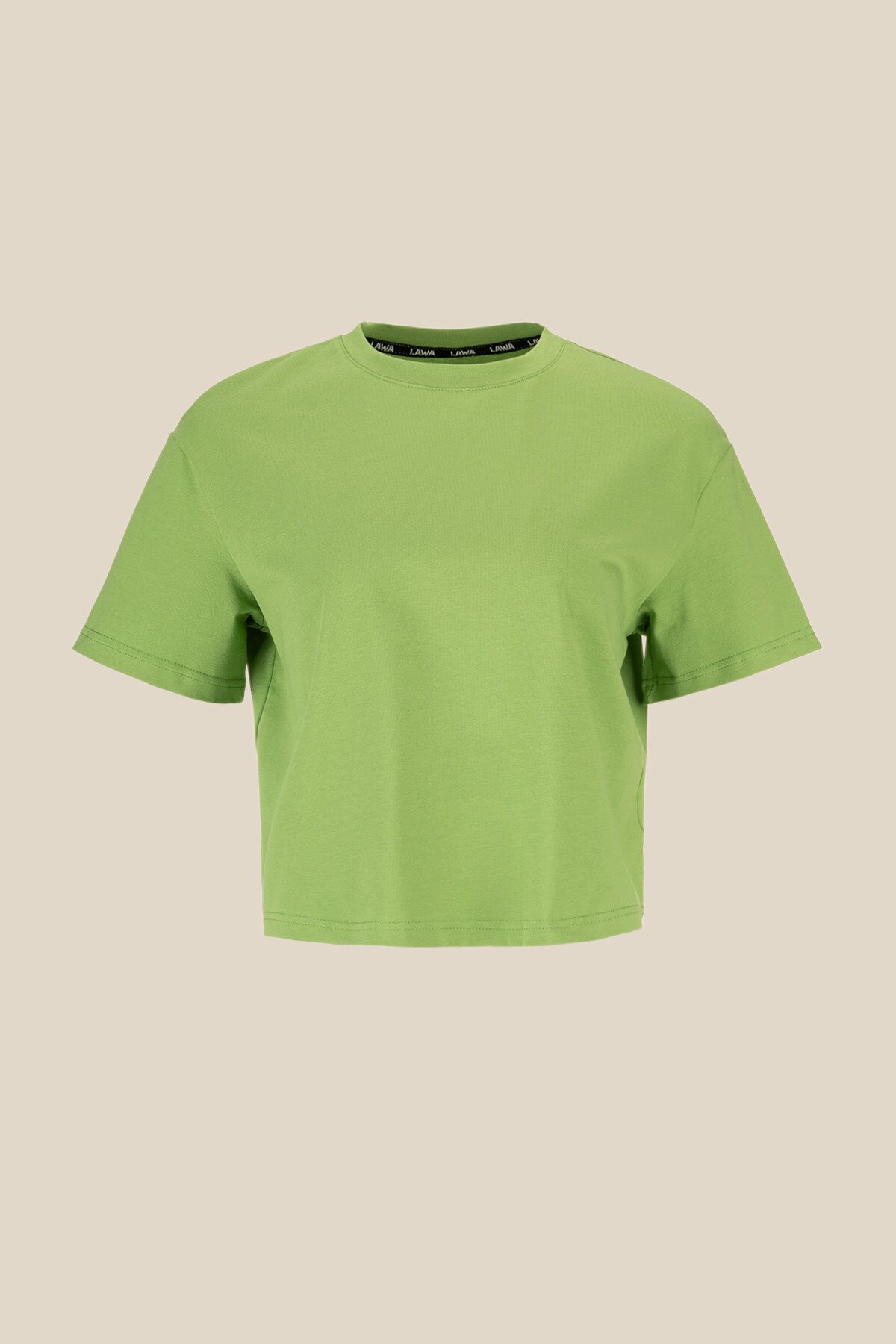 Купити Футболка однотонна жіноча LAWA WBC02311 XS Оливковий Артикул: 2000999164590 Фото повноекранне №7