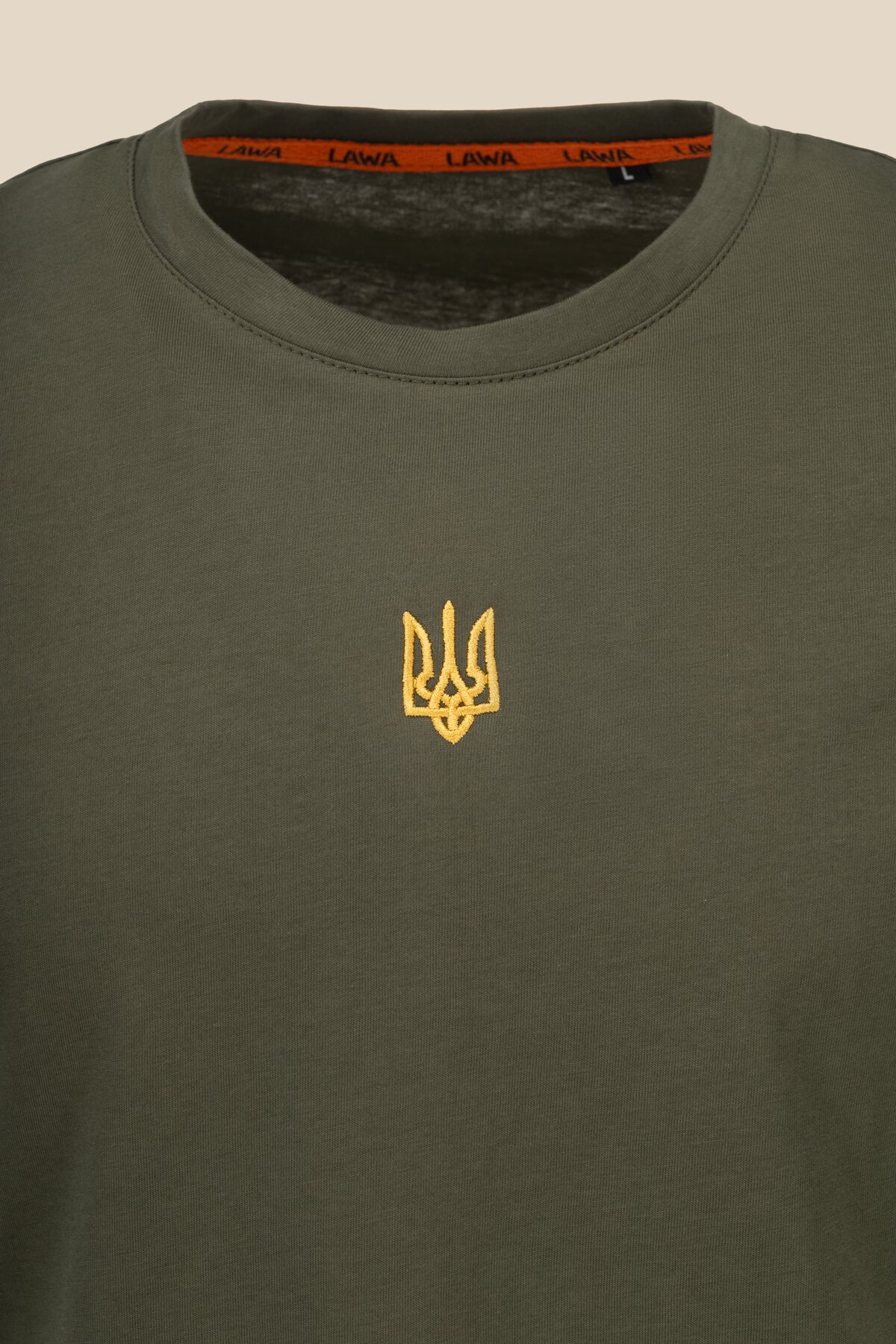 Футболка з принтом чоловіча LAWA E-MB02308 S Оливковий  Фото №6
