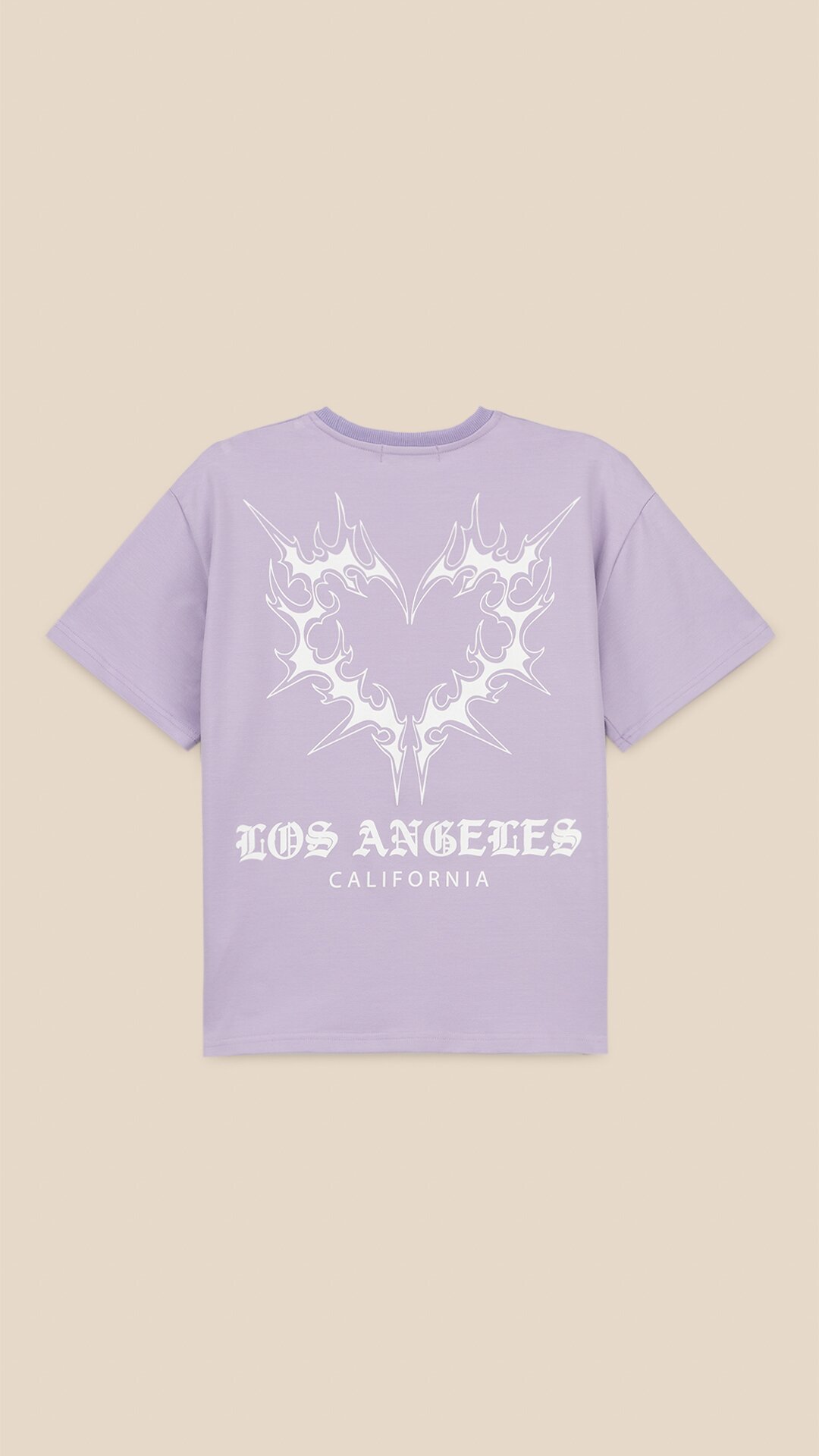 Футболка с принтом Los Angeles для девочки LAWA P-GB02333 134 см Лавандовый  Фото №9
