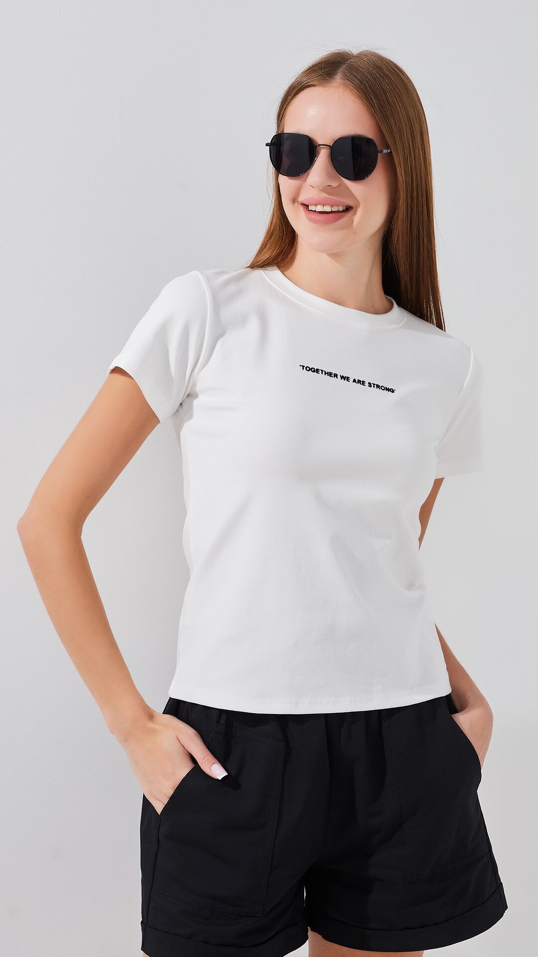 Футболка з принтом жіноча Na Fan 8851 One Size Білий  Фото №0