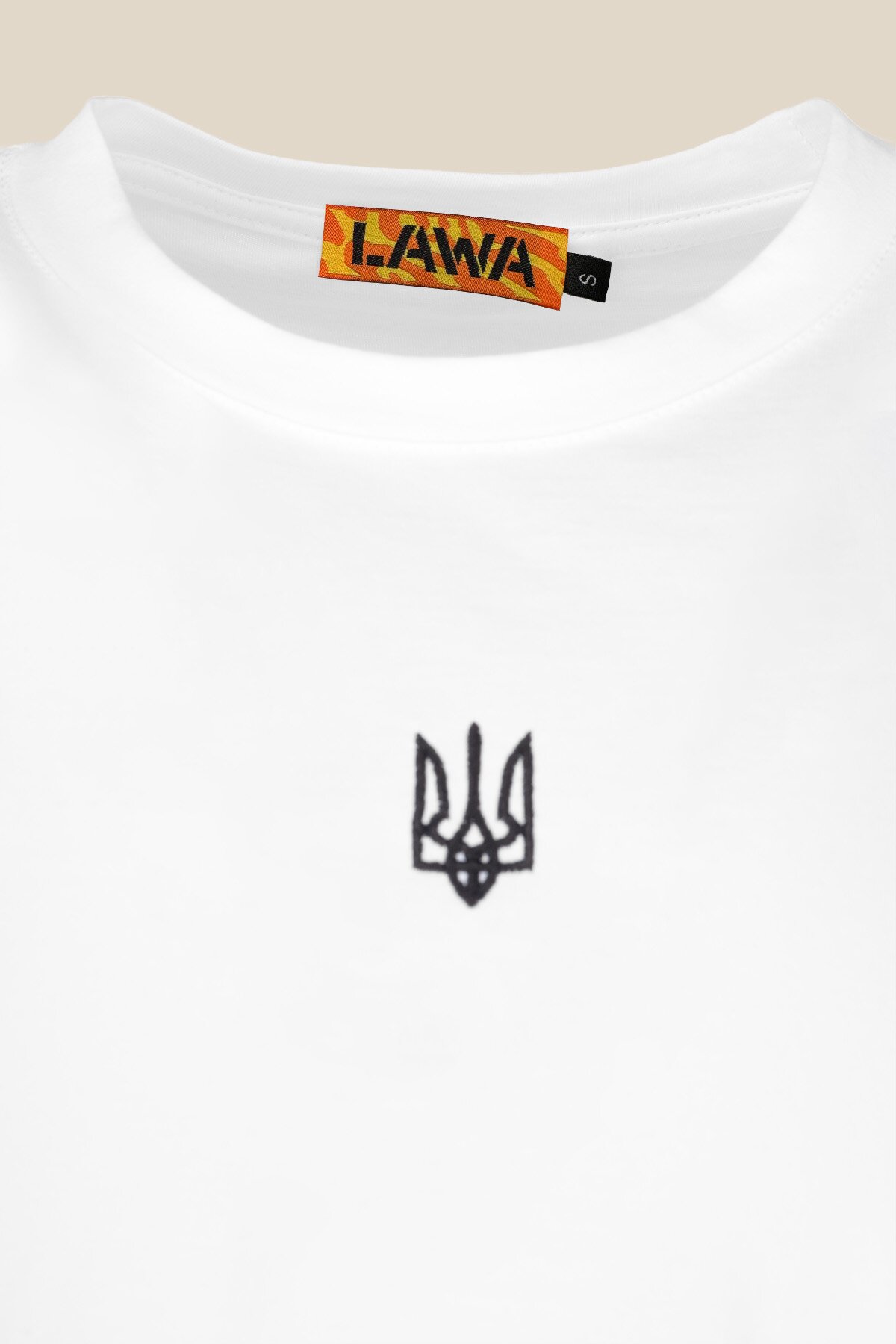 Футболка з принтом чоловіча Герб чорний LAWA E-MB02307 S Білий  Фото №5