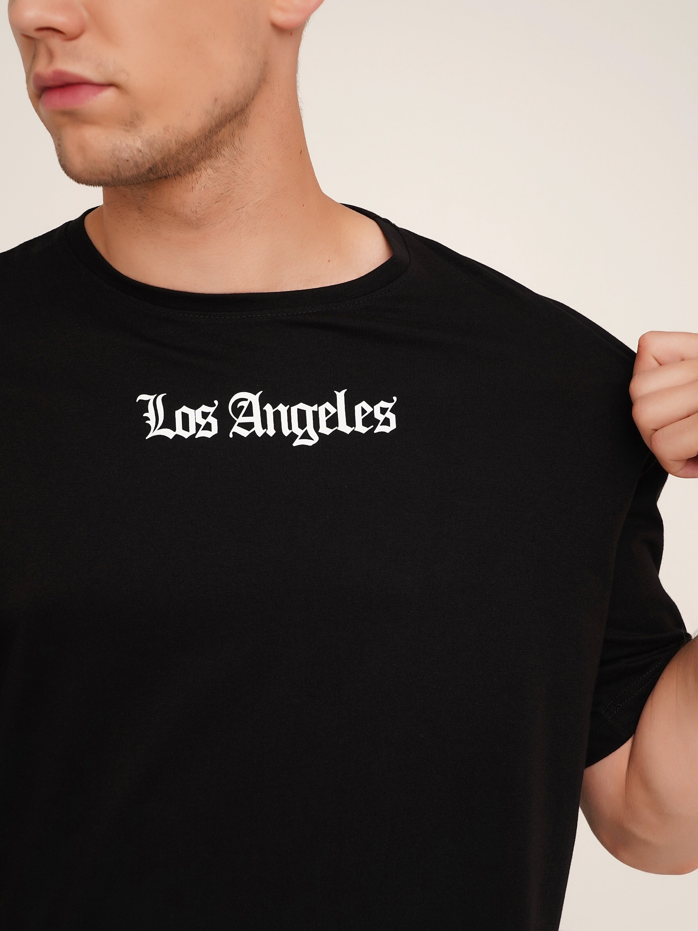 Футболка с принтом Los Angeles мужская LAWA P-MB02303 S Черный  Фото №4