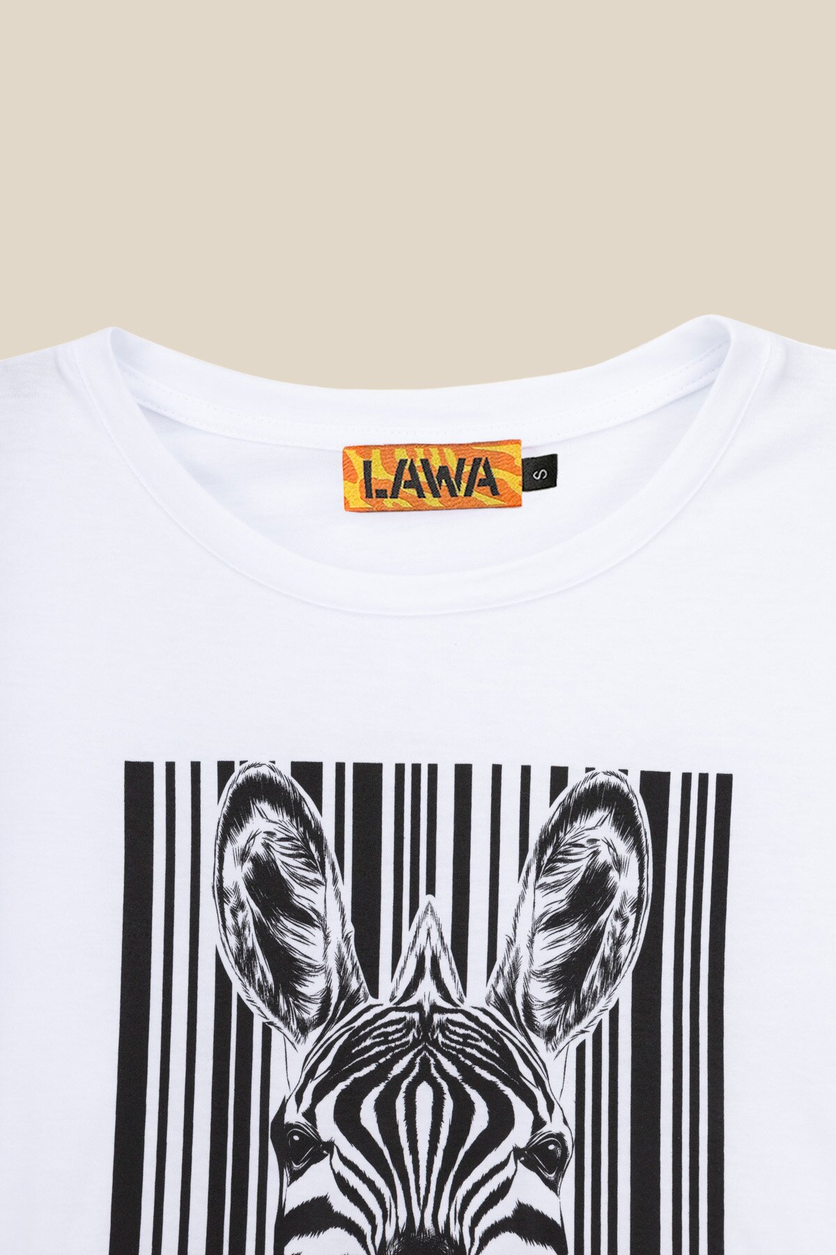 Футболка с принтом женская LAWA CTM P-WB02308 Zebra XS Белый  Фото №7