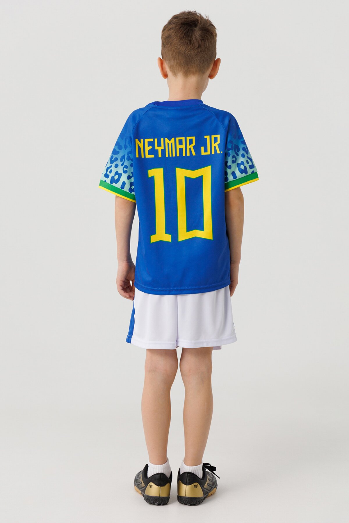 Футбольна форма для хлопчика BLD БРАЗІЛІЯ NEYMAR 110 см Синій (2000990366771A)  Фото №4