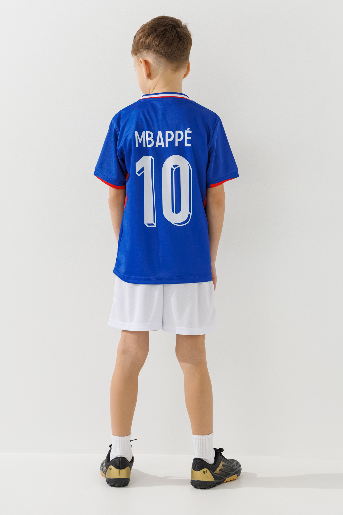 Футбольна форма для хлопчика BLD ФРАНЦИЯ MBAPPE 104 см Синій  Фото №3