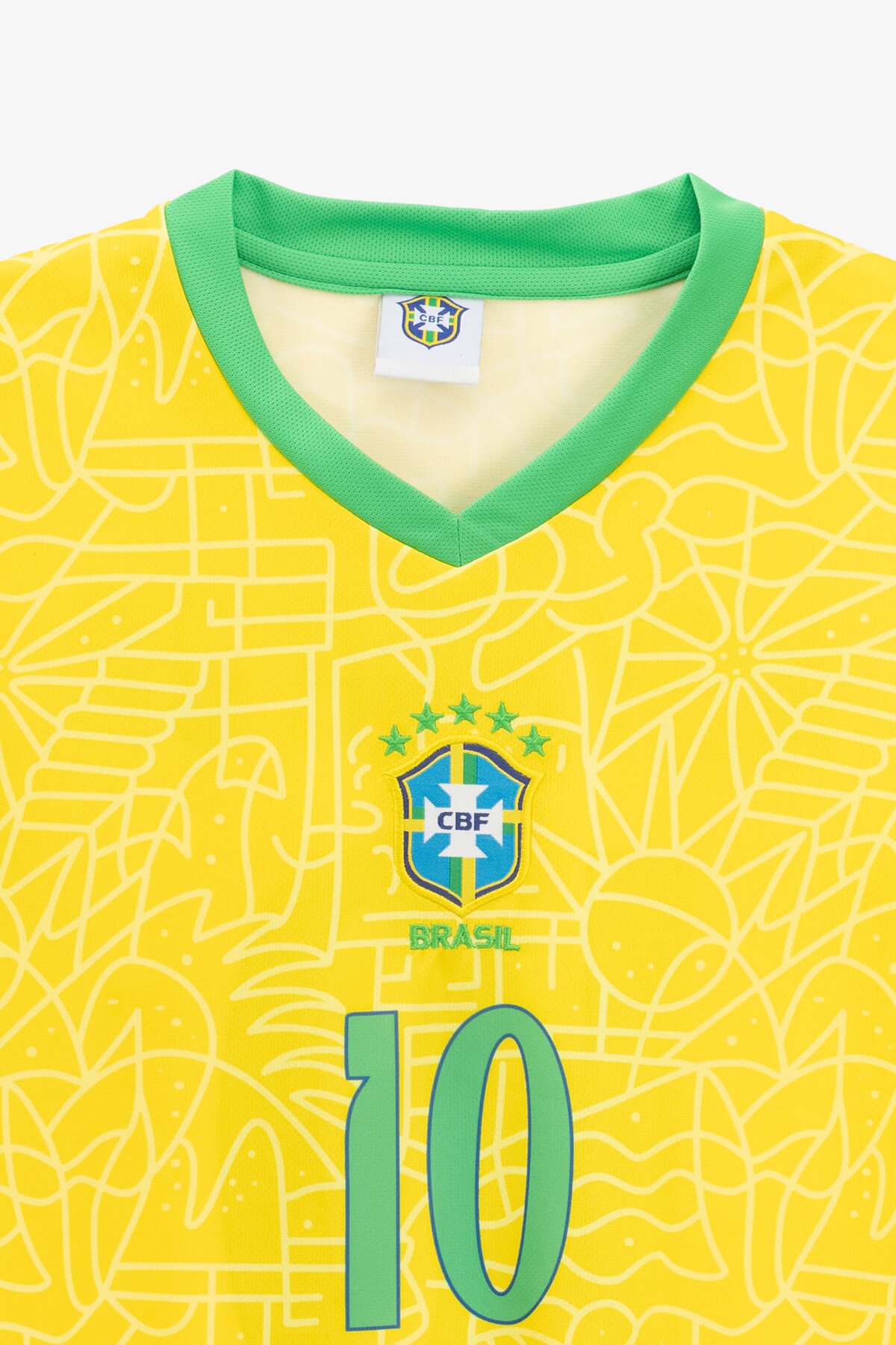 Футбольная форма для мальчика BLD БРАЗИЛИЯ NEYMAR JR 116 см Желтый  Фото №7
