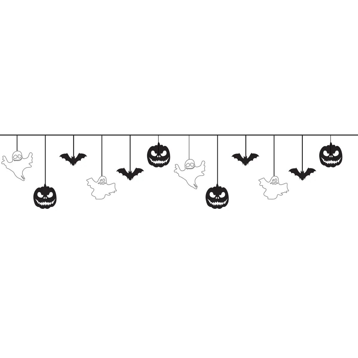 Гирлянда YES 801187 Halloween mix, 12 фигурок, 3м (5056574401731)  Фото №0
