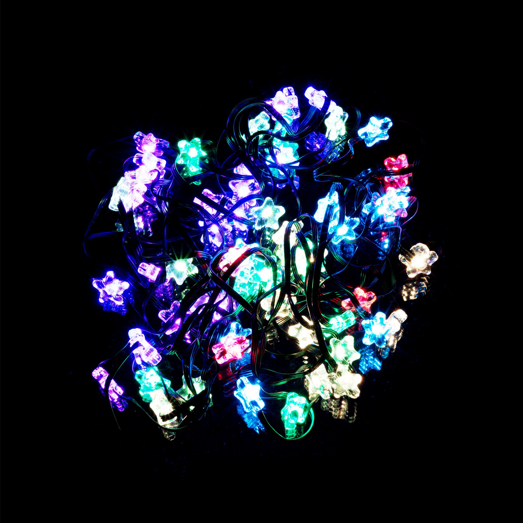 Гирлянда Звезды 66 LED 10 м WW5267 Разноцветный (NY)  Фото №0