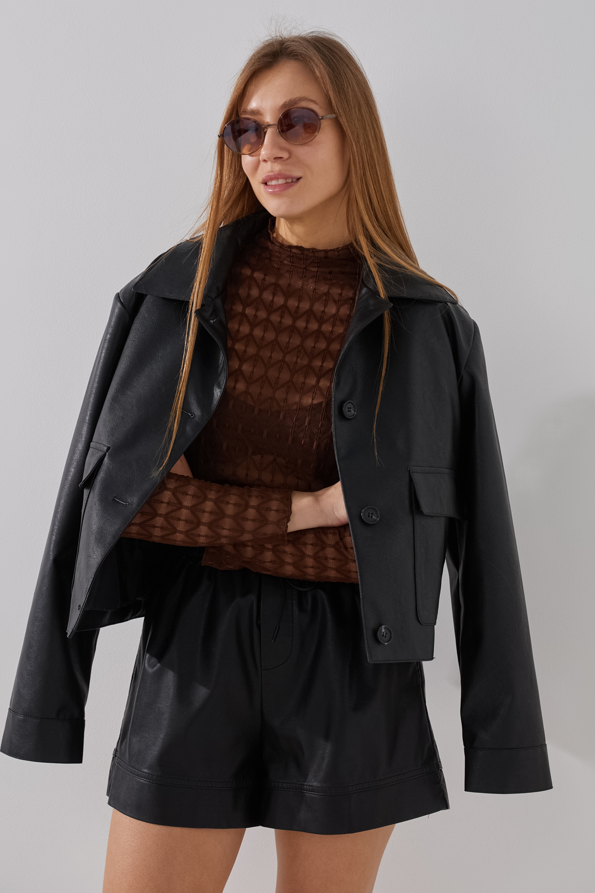 Гольф однотонний жіночий Rong Rong 993 One Size Коричневий  Фото №1