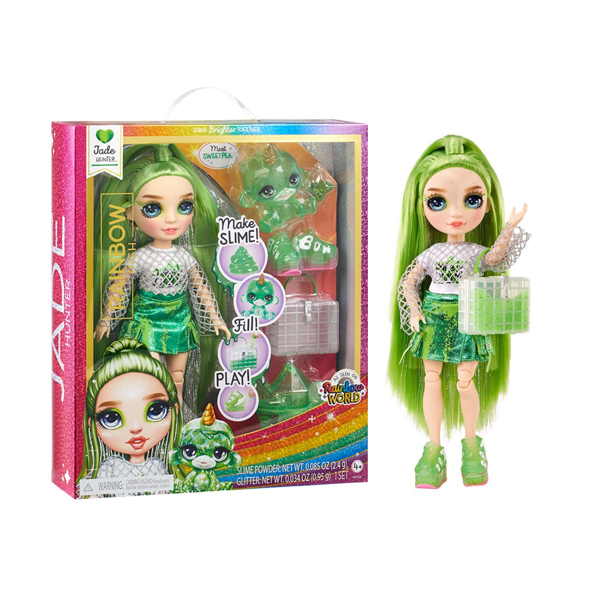 Ігровий набір з лялькою RAINBOW HIGH серії &quot;Classic&quot; - ДЖЕЙД зі слаймом 120193 Різнокольоровий (6900007419987)  Фото №0