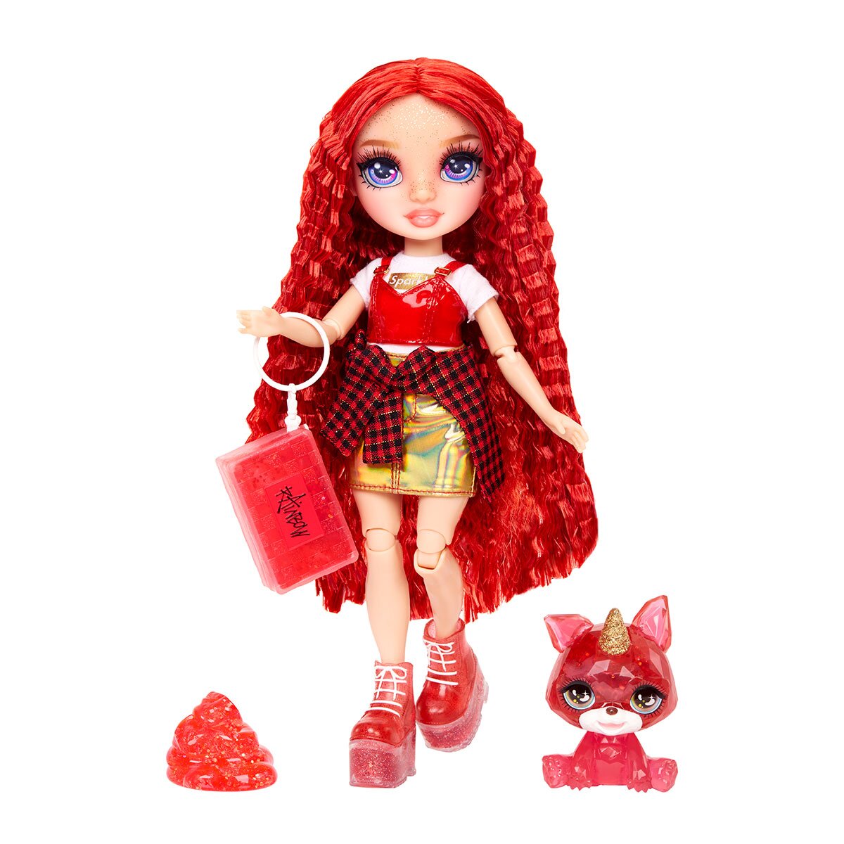 Игровой набор с куклой RAINBOW HIGH серии &quot;Classic&quot; - РУБИ со слаймом 120179 Разноцветный (6900007419963)  Фото №2