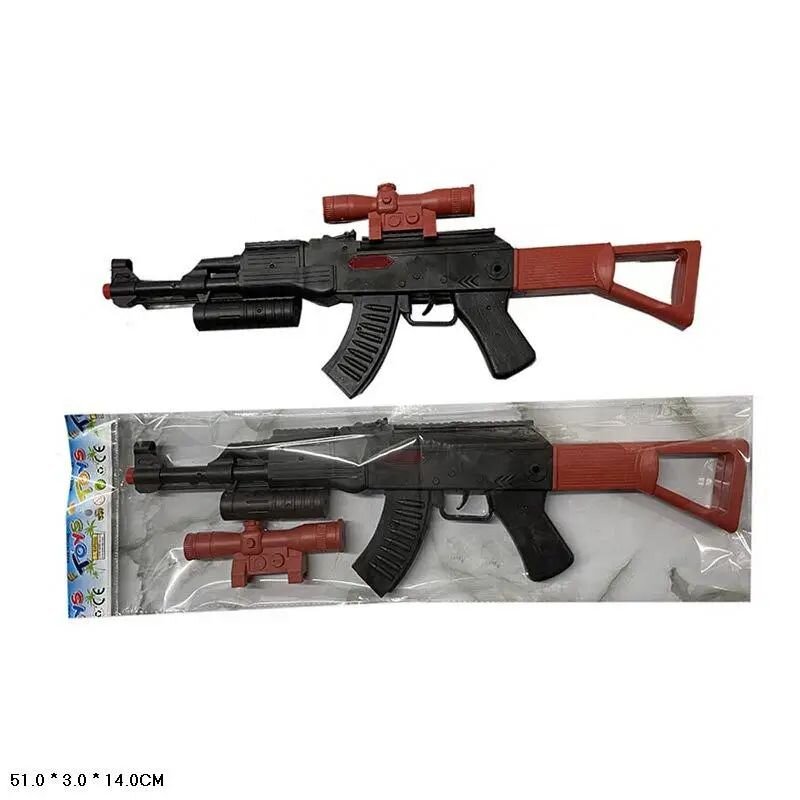 Іграшка Автомат-трещітка 045C-01 Різнокольоровий