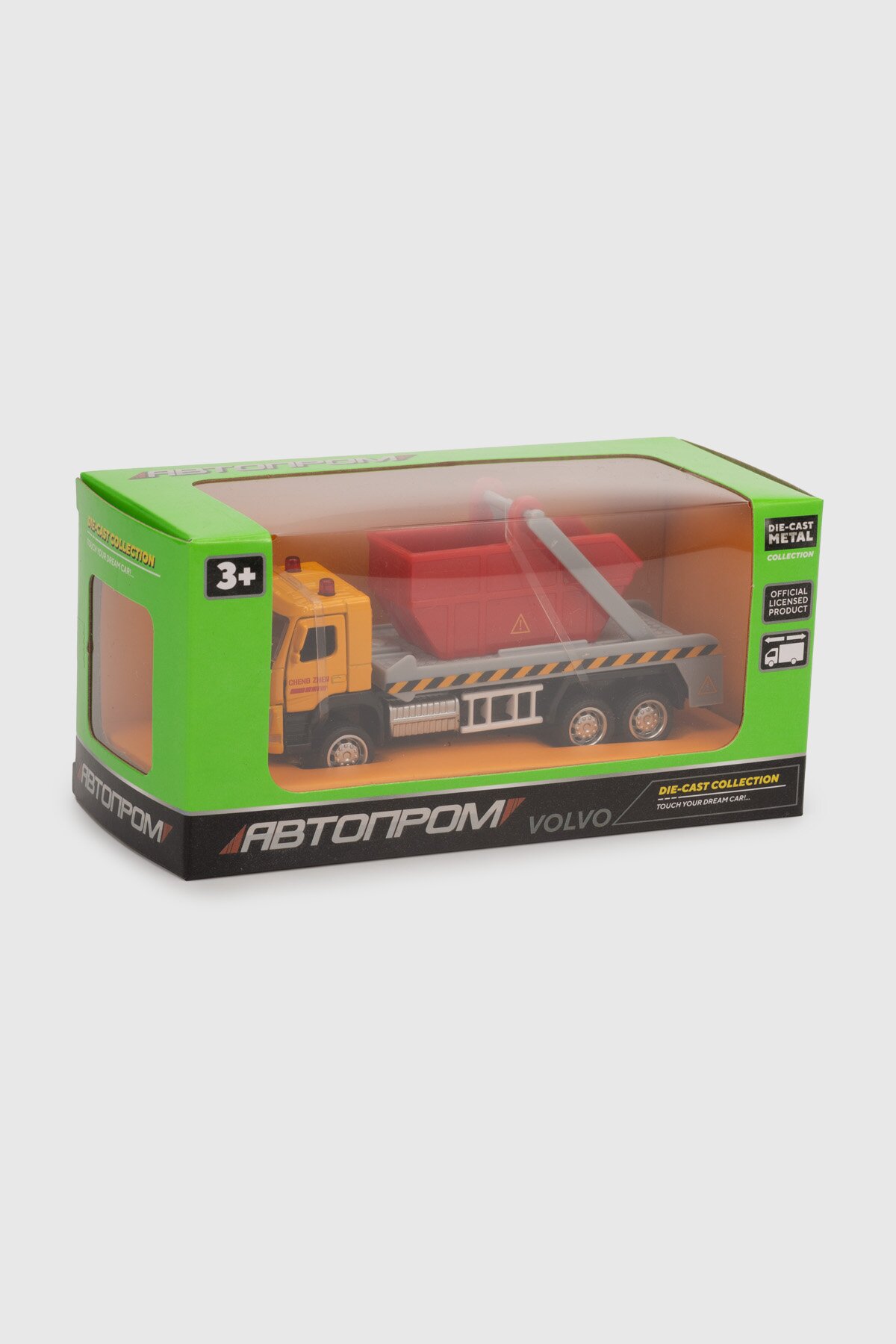Игрушка Грузовик АВТОПРОМ 67706K Желто-красный (2000990730824)  Фото №6