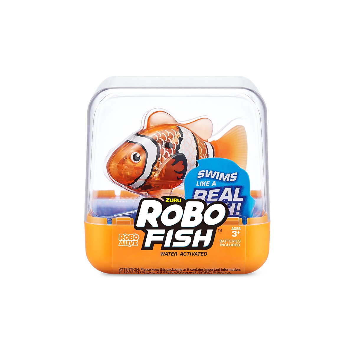 Интерактивная игрушка Роборыбка Pets &amp; Robo Alive 7191-5 Оранжевый (6900007361507)  Фото №0