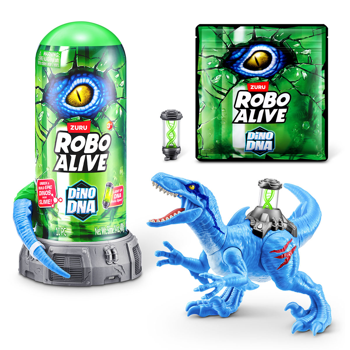 Купить Интерактивный игровой набор ДНК Велоцизавра ROBO ALIVE S1 KIDDISVIT 71139B Разноцветный Артикул: 4894680044302 Фото на весь экран №2