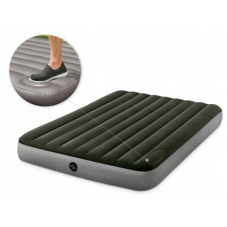Ліжко надувне Intex DOWNY BED (fiber-tech) 64763 Різнокольоровий