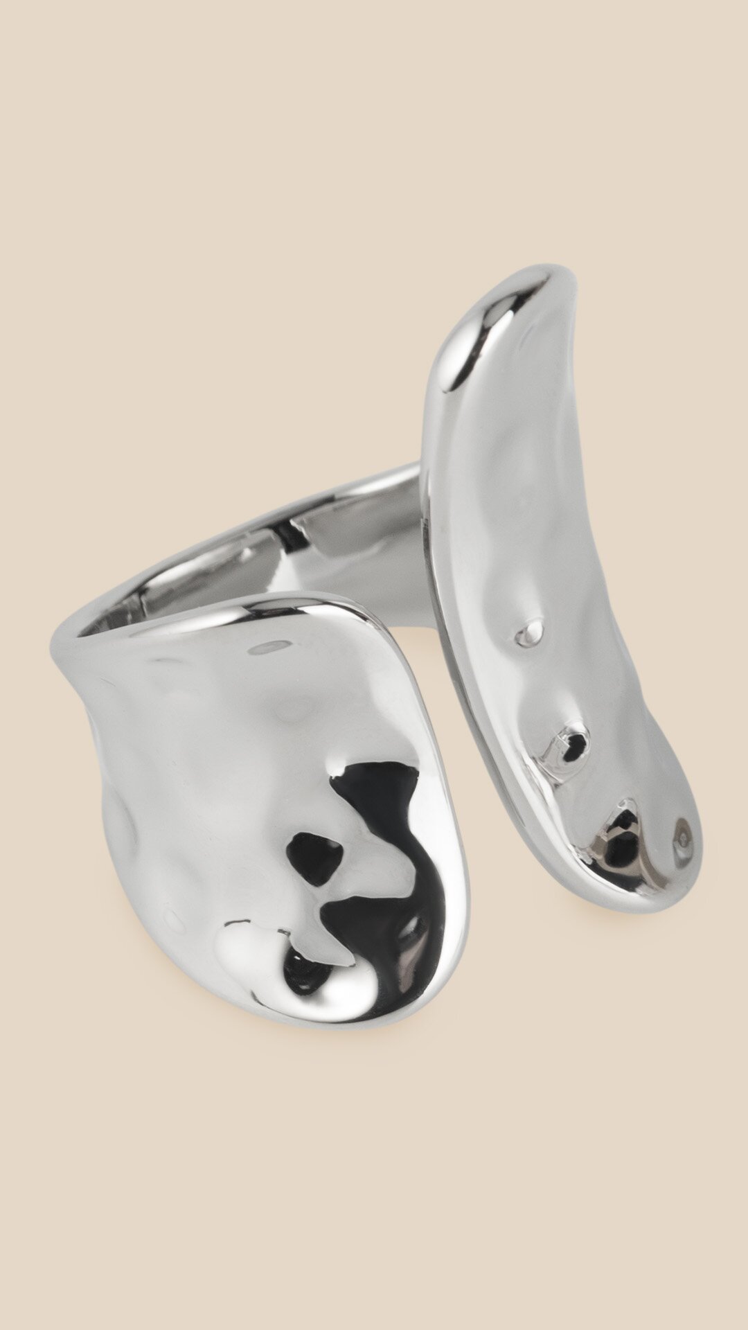 Купити Каблучка жіноча"Sculptural metal" LAWA WTJ02634 Срібний Артикул: 2000999550935 Фото повноекранне №2