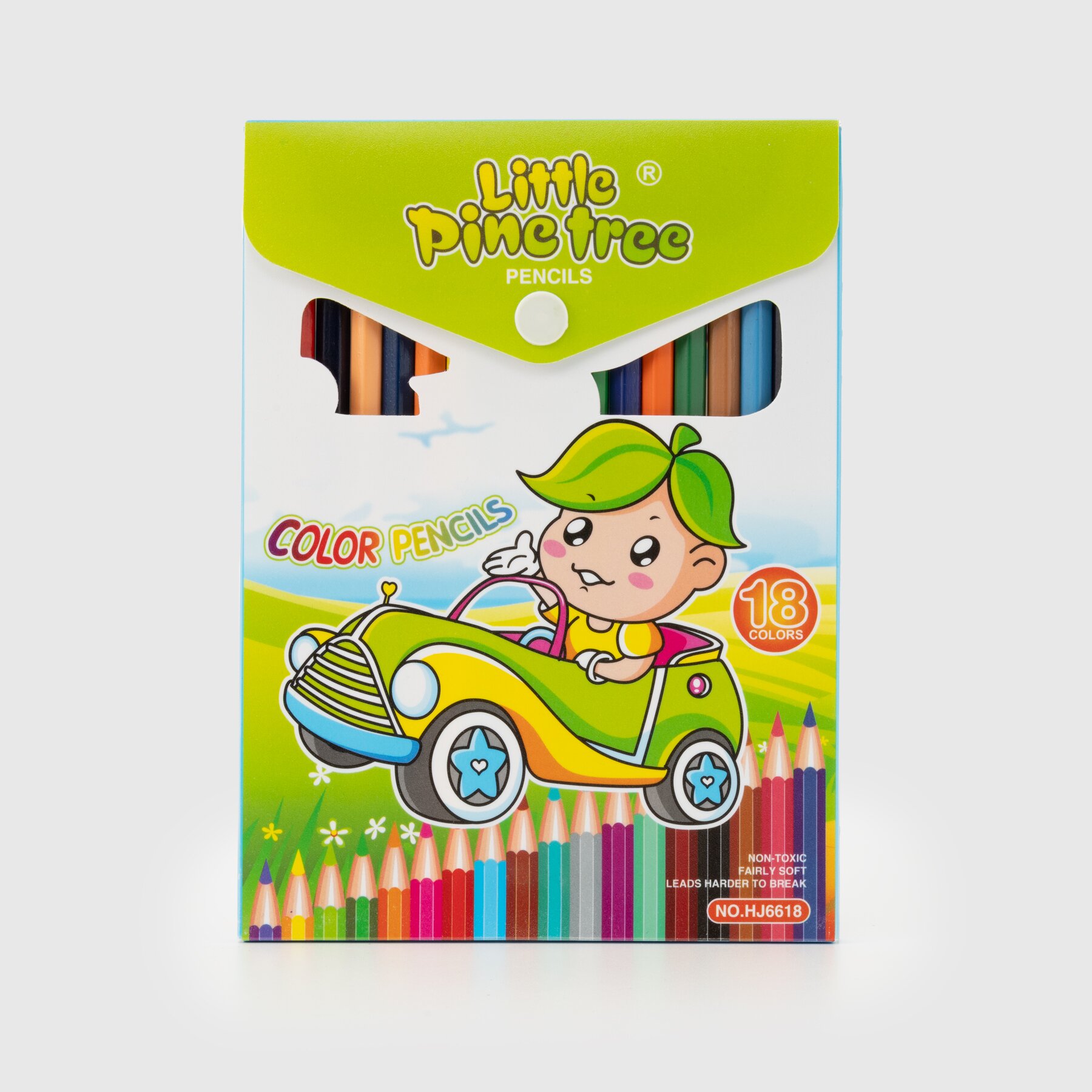 Олівці кольорові Little Pine tree 6618 18 кольорів Різнокольоровий (6937798766181)(SC)  Фото №0