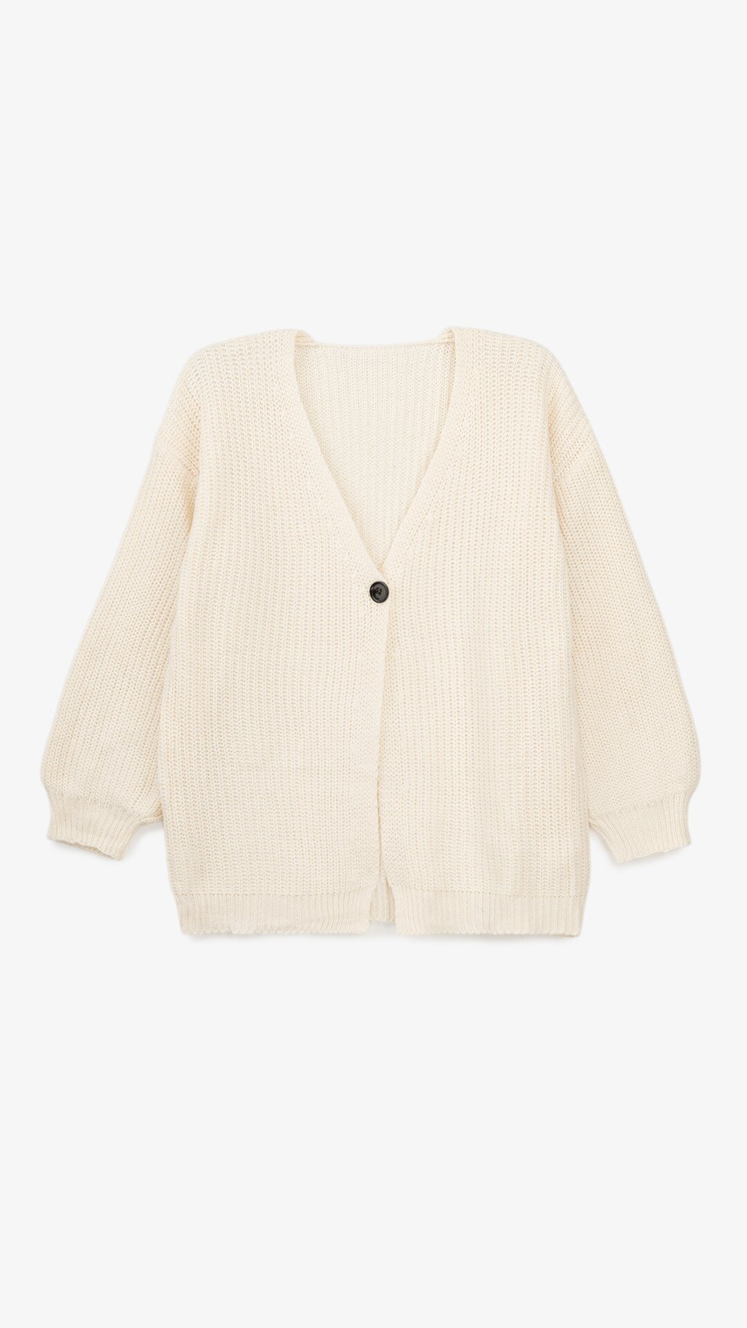 Кардиган однотонный женский 1025 One Size Молочный  Фото №0