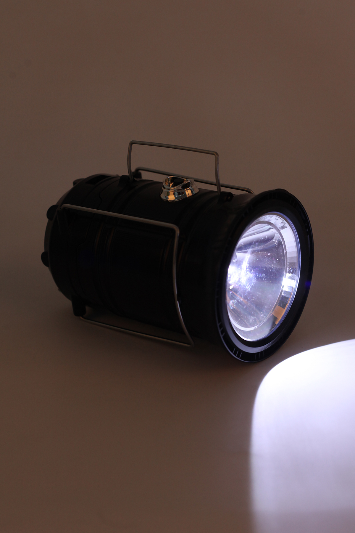 Кемпинговый LED фонарь, Черный MH-5800T с USB аккумуляторный с солнечной панелью MH-5800T (2000989474265)  Фото №5