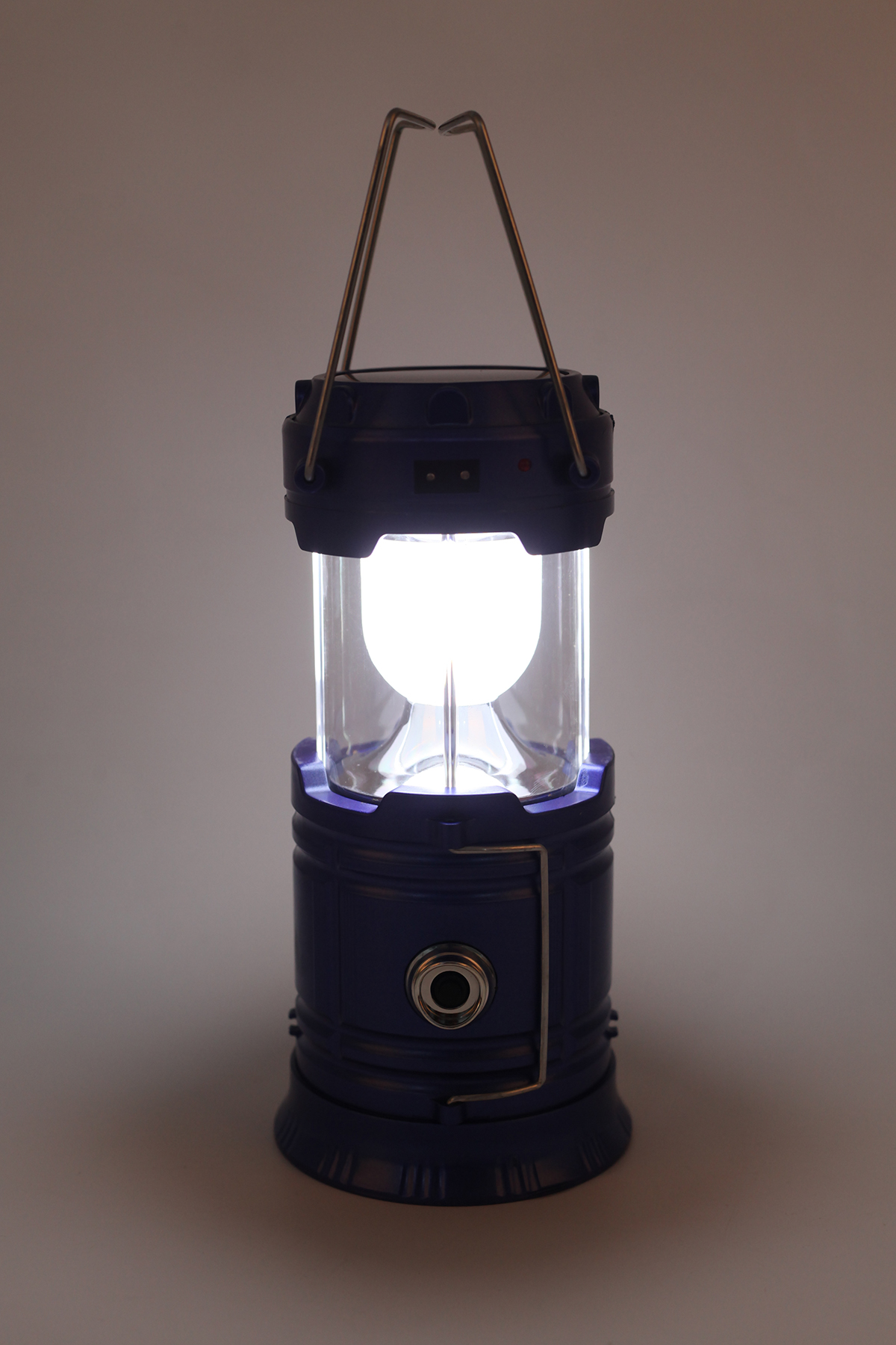 Кемпинговый LED фонарь, Синий MH-5800T с USB аккумуляторный с солнечной панелью MH-5800T (2000989474296)  Фото №4